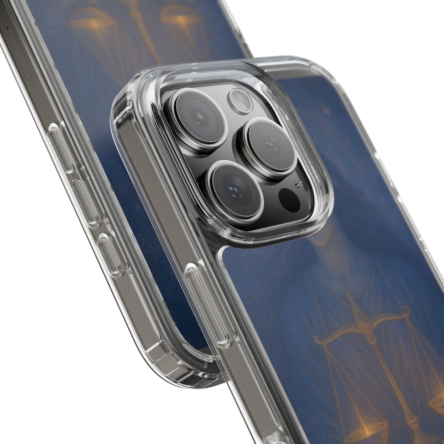 Libra Zodiac Clear Phone Case — Astrological Scales Design (Sep 23–Oct 22)