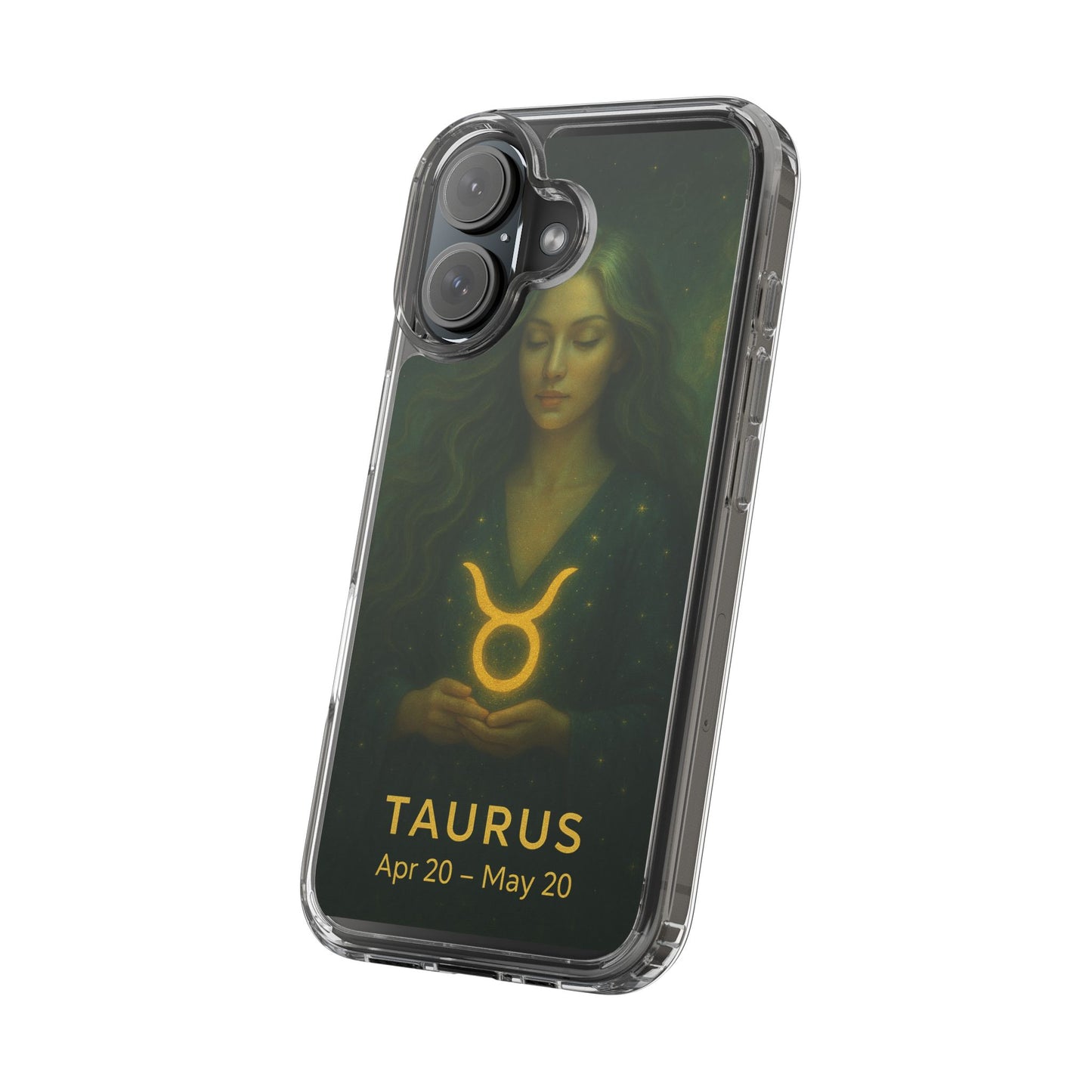 Taurus Clear Phone Case — Zodiac Astrology Design (Apr 20–May 20)