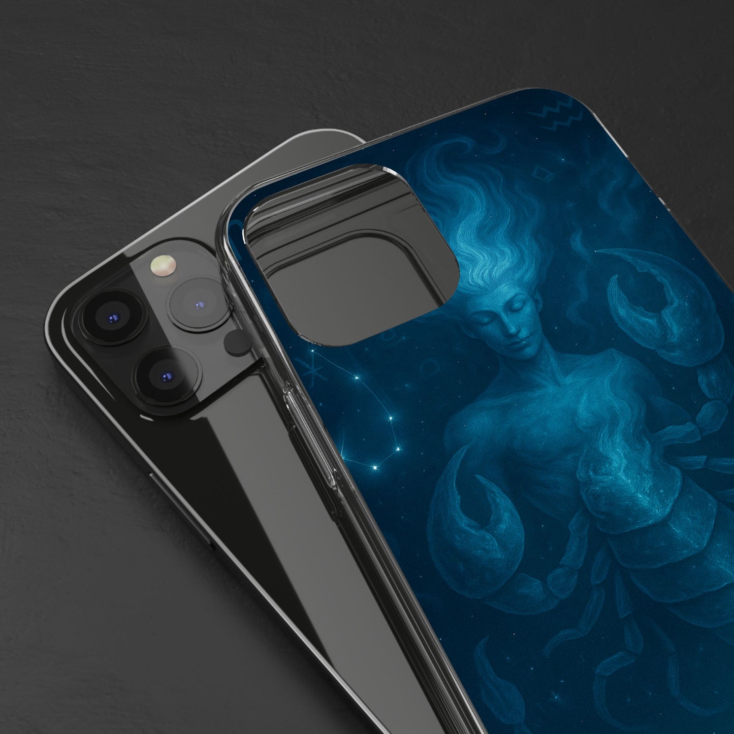 Scorpio Zodiac Clear Phone Case — Oct 23–Nov 21 Astrological Design