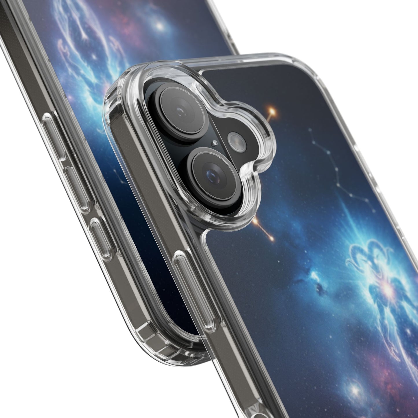 Aries Astrology Clear Phone Case — Impact‑Resistant Zodiac Design