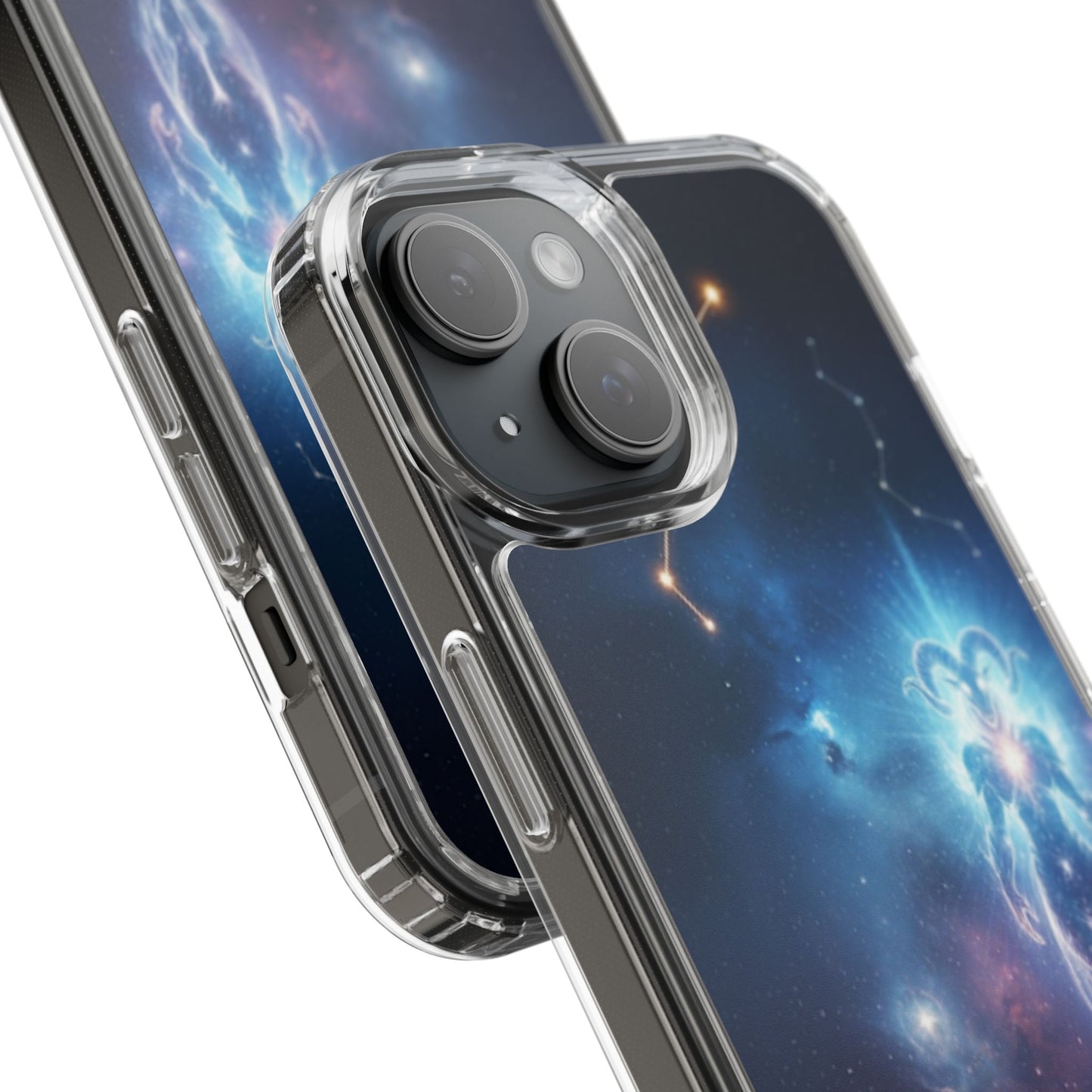 Aries Astrology Clear Phone Case — Impact‑Resistant Zodiac Design