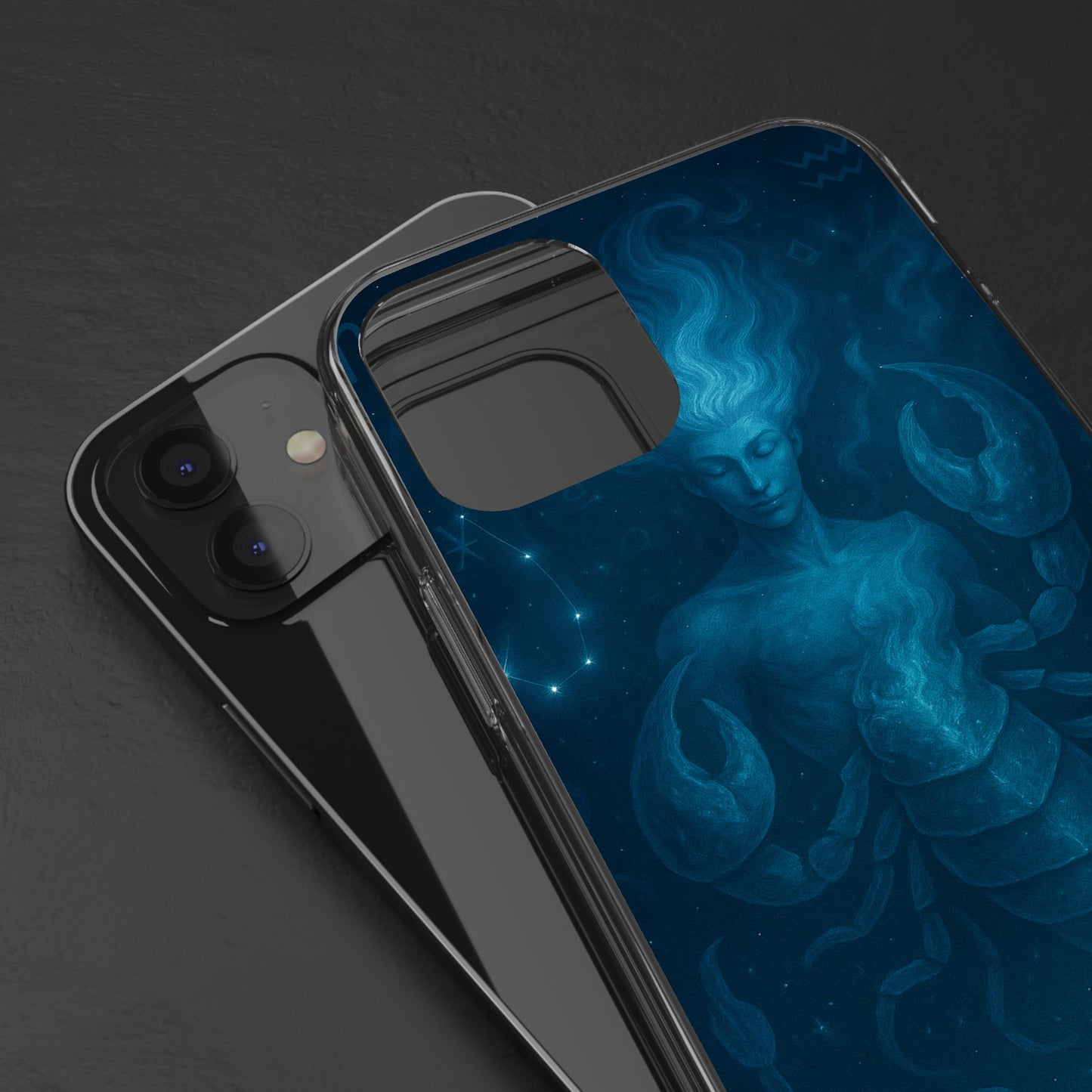 Scorpio Zodiac Clear Phone Case — Oct 23–Nov 21 Astrological Design