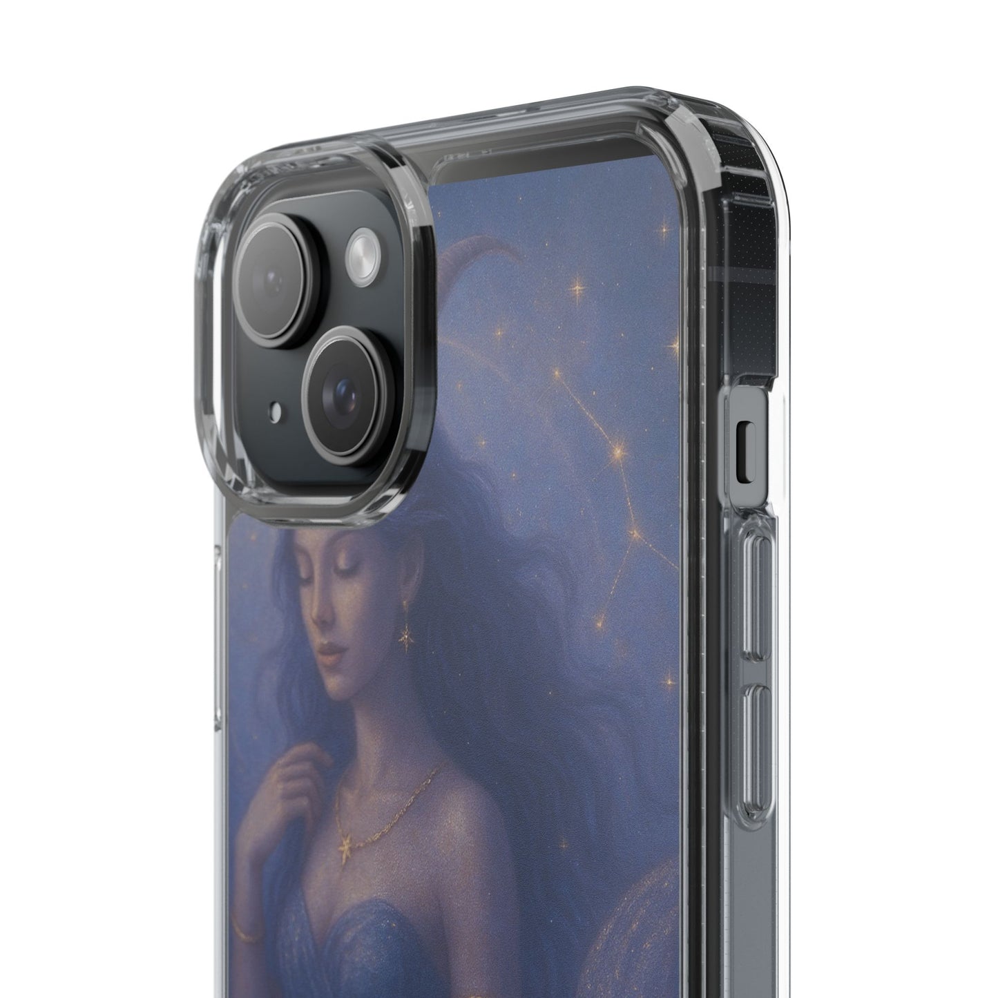 Capricorn Zodiac Clear Phone Case — Dec 22–Jan 19 Astrological Art