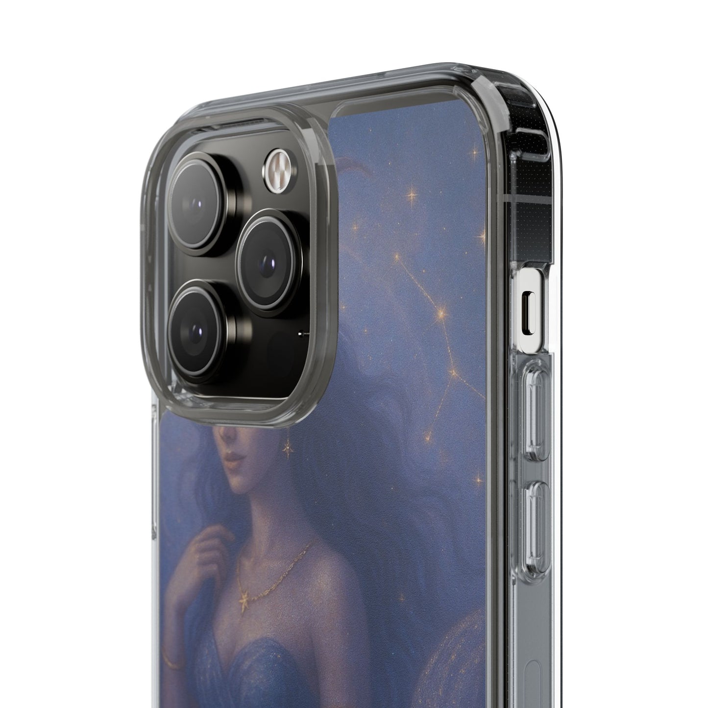 Capricorn Zodiac Clear Phone Case — Dec 22–Jan 19 Astrological Art