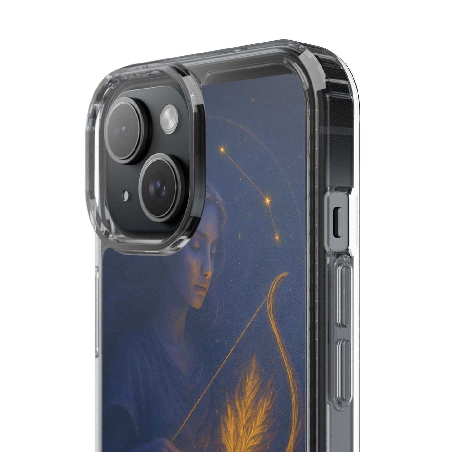 Sagittarius Zodiac Clear Phone Case — Nov 22–Dec 21 Constellation Design