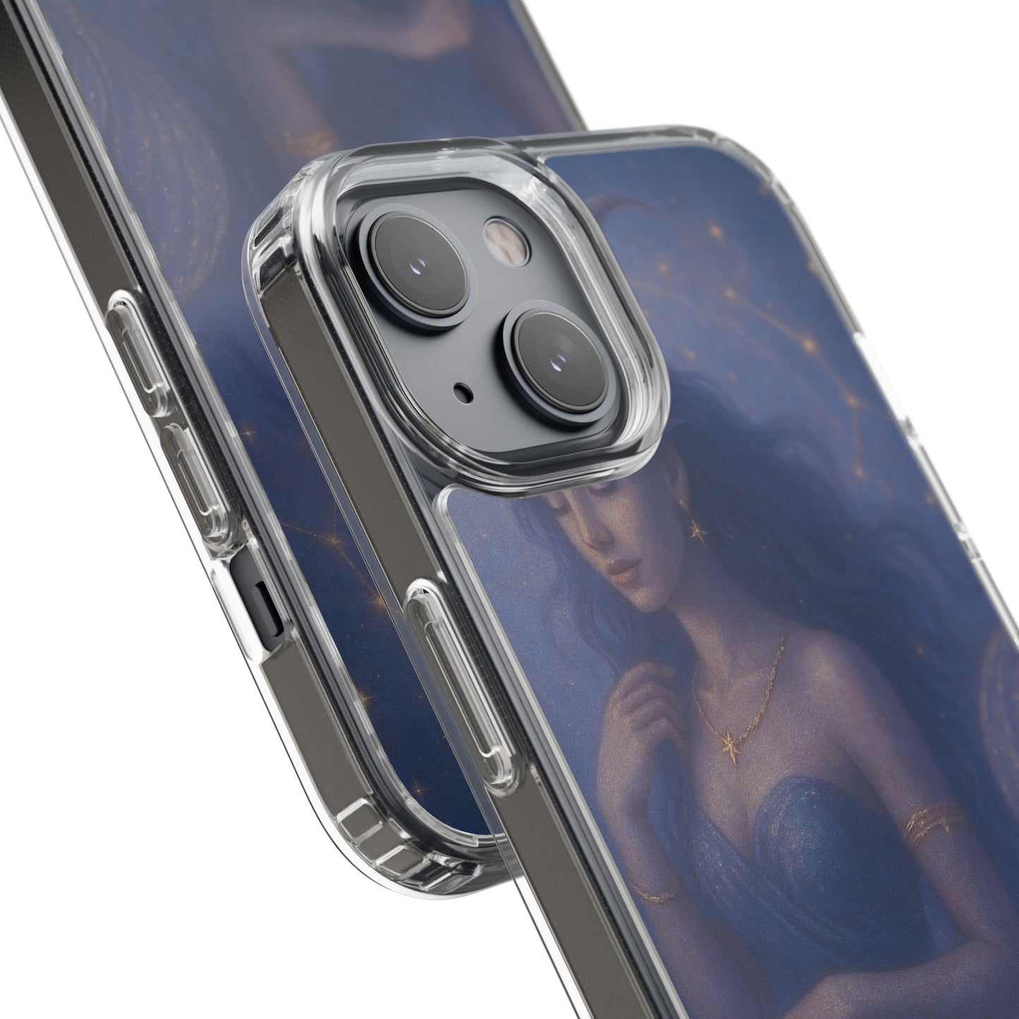 Capricorn Zodiac Clear Phone Case — Dec 22–Jan 19 Astrological Art