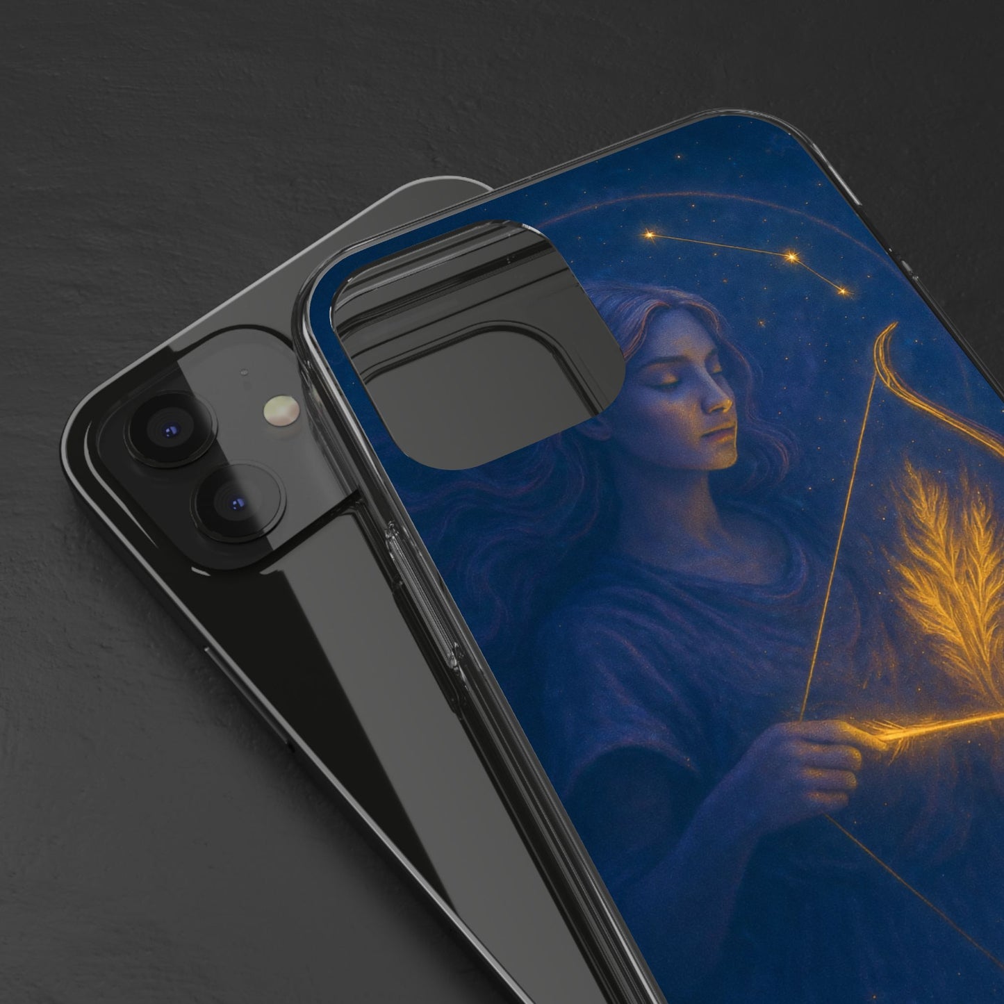 Sagittarius Zodiac Clear Phone Case — Nov 22–Dec 21 Constellation Design