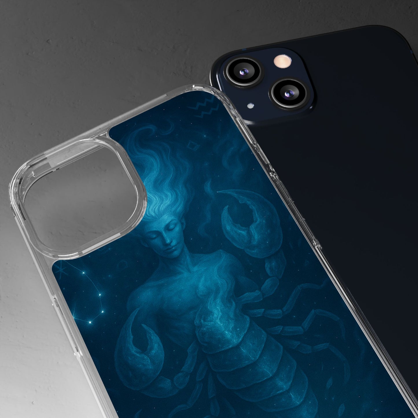 Scorpio Zodiac Clear Phone Case — Oct 23–Nov 21 Astrological Design
