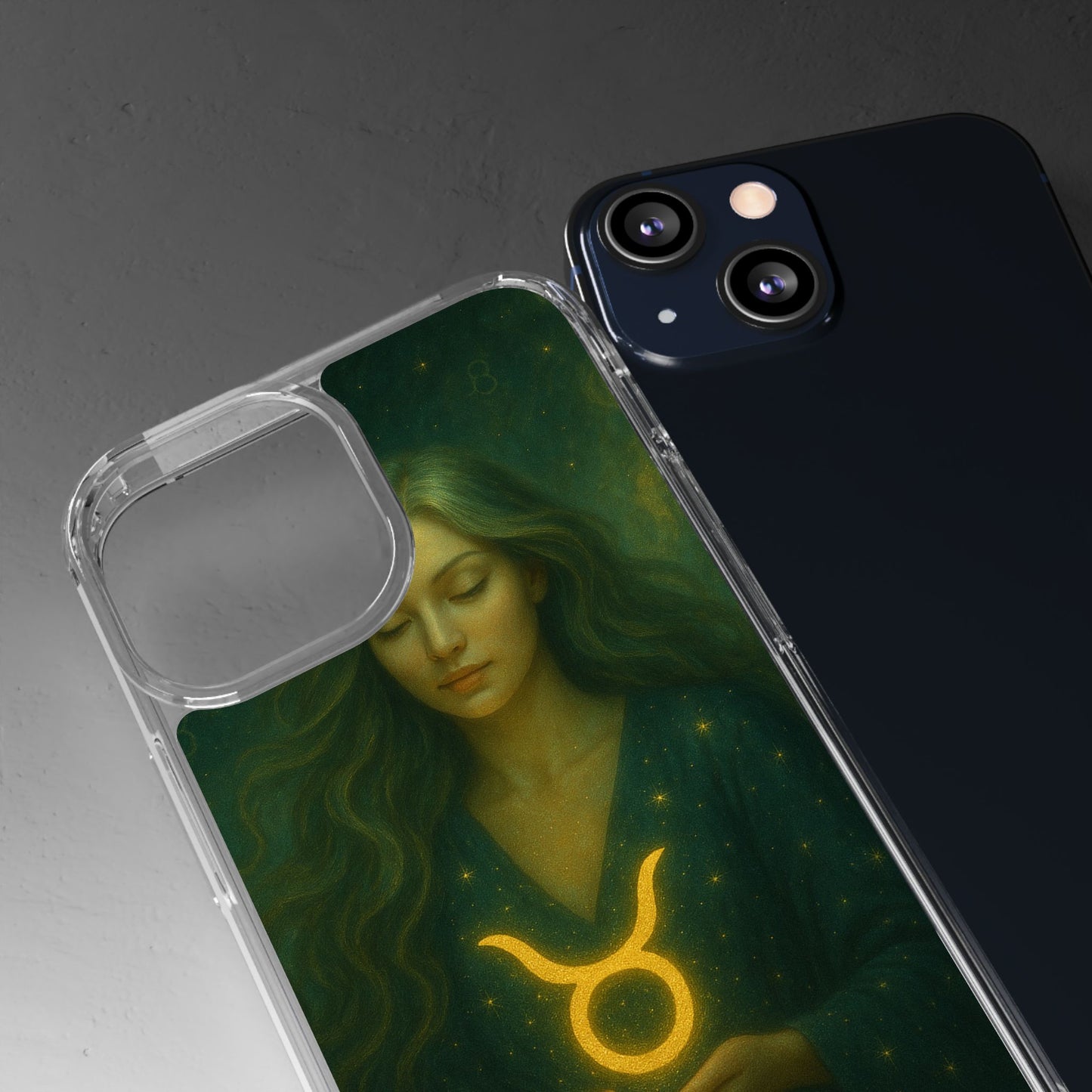 Taurus Clear Phone Case — Zodiac Astrology Design (Apr 20–May 20)