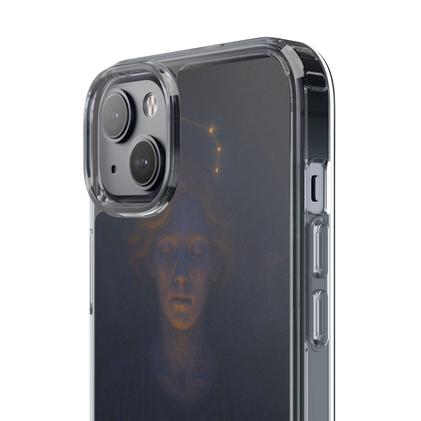Cancer Zodiac Clear Phone Case — June 21–July 22 Crab Constellation Design
