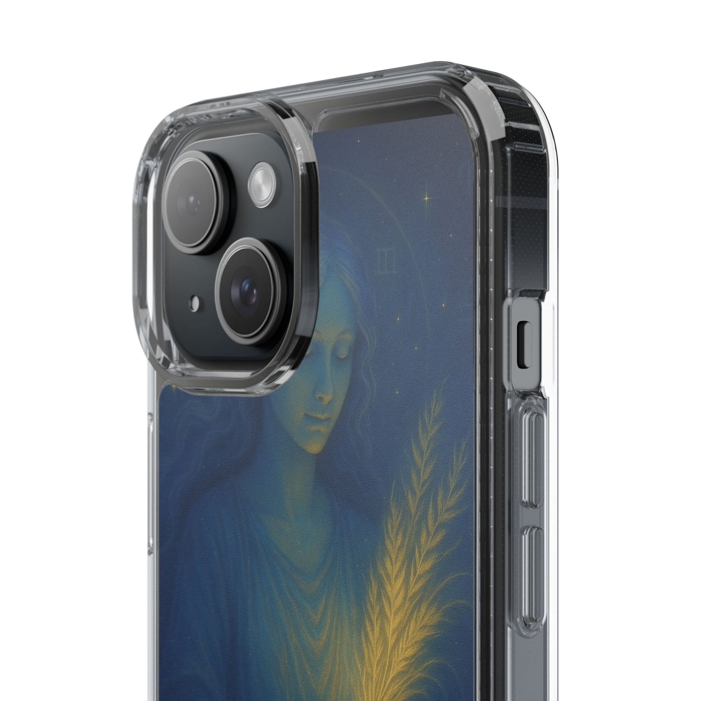 Virgo Zodiac Clear Phone Case — August 23–September 22 Celestial Design