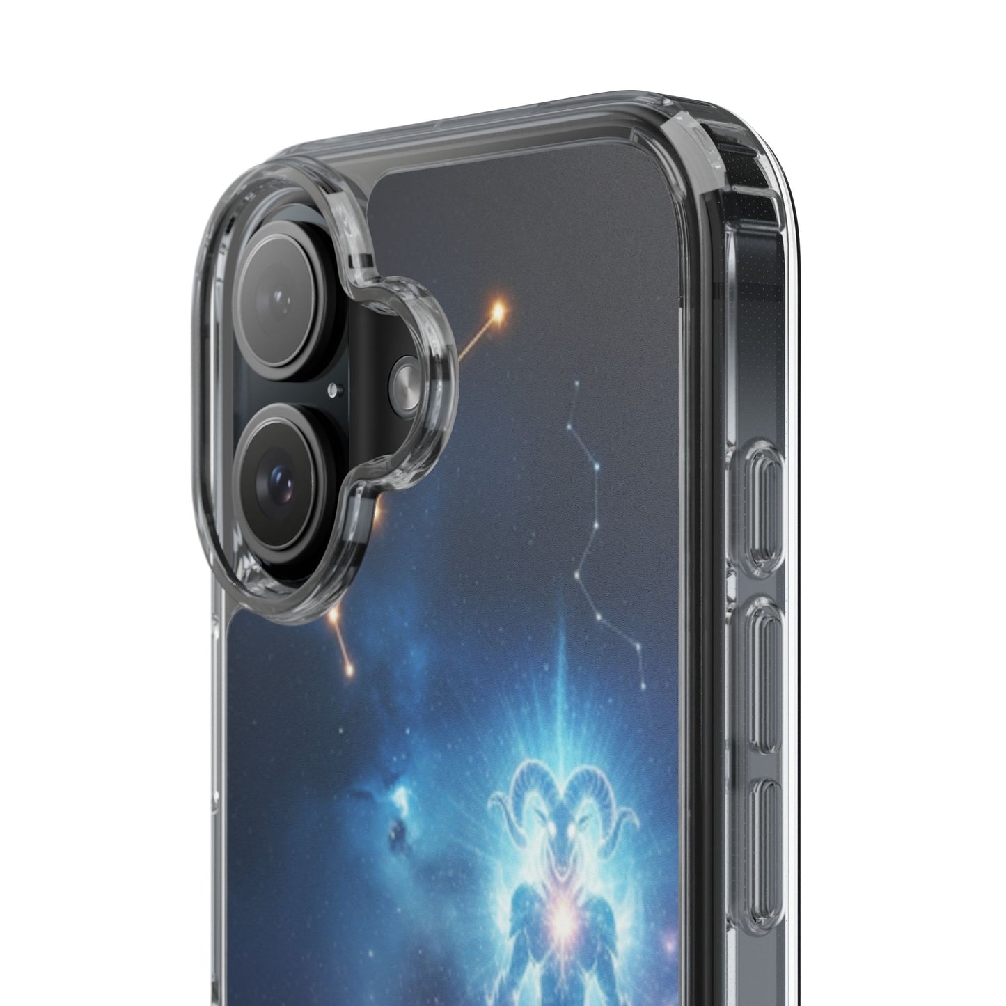 Aries Astrology Clear Phone Case — Impact‑Resistant Zodiac Design