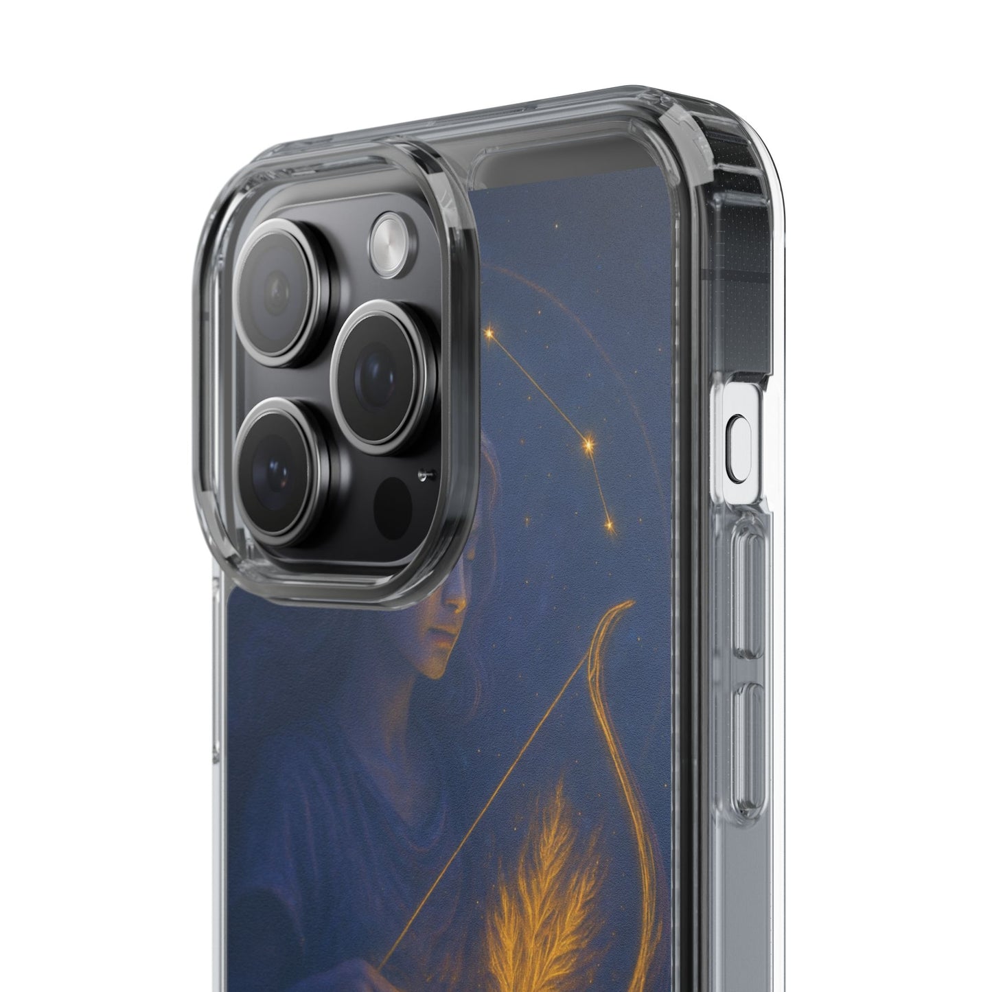 Sagittarius Zodiac Clear Phone Case — Nov 22–Dec 21 Constellation Design