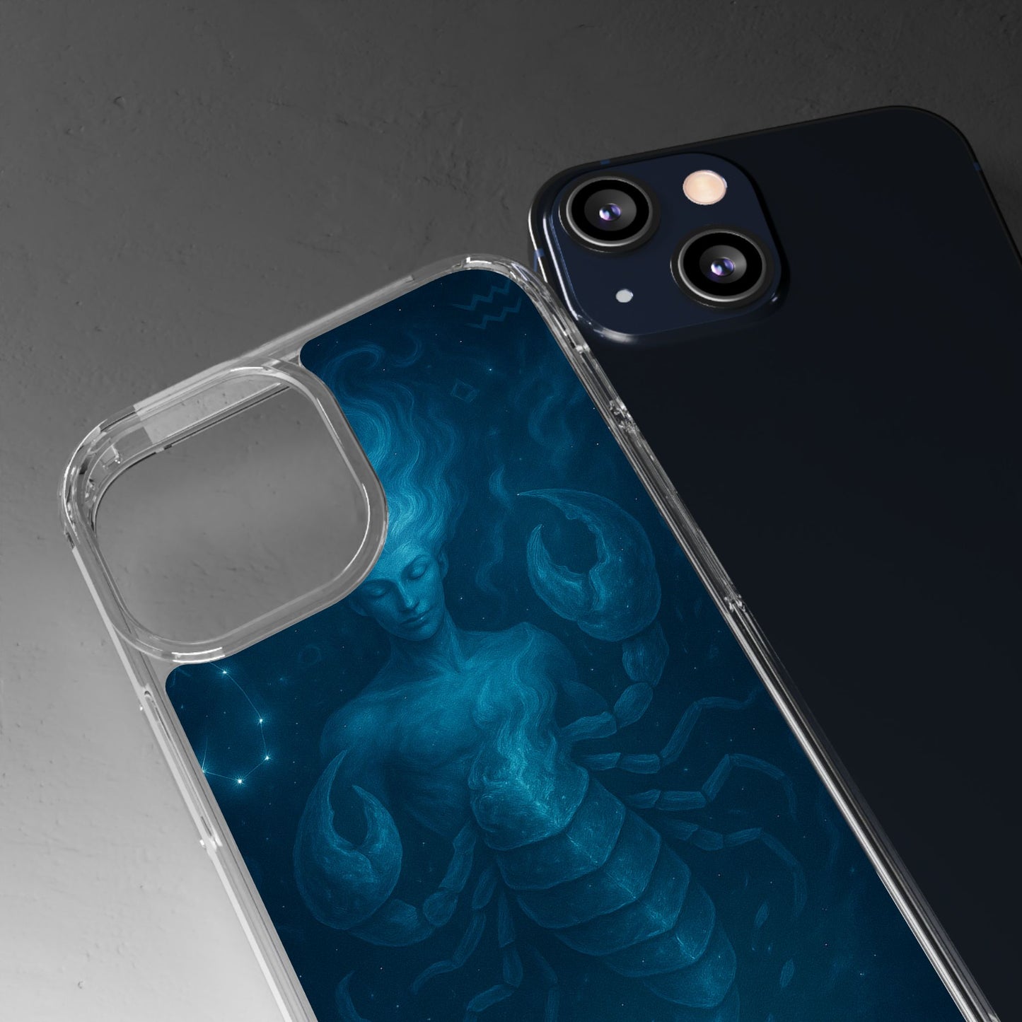 Scorpio Zodiac Clear Phone Case — Oct 23–Nov 21 Astrological Design