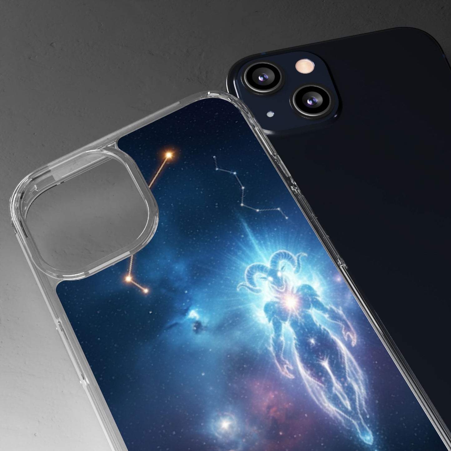 Aries Astrology Clear Phone Case — Impact‑Resistant Zodiac Design