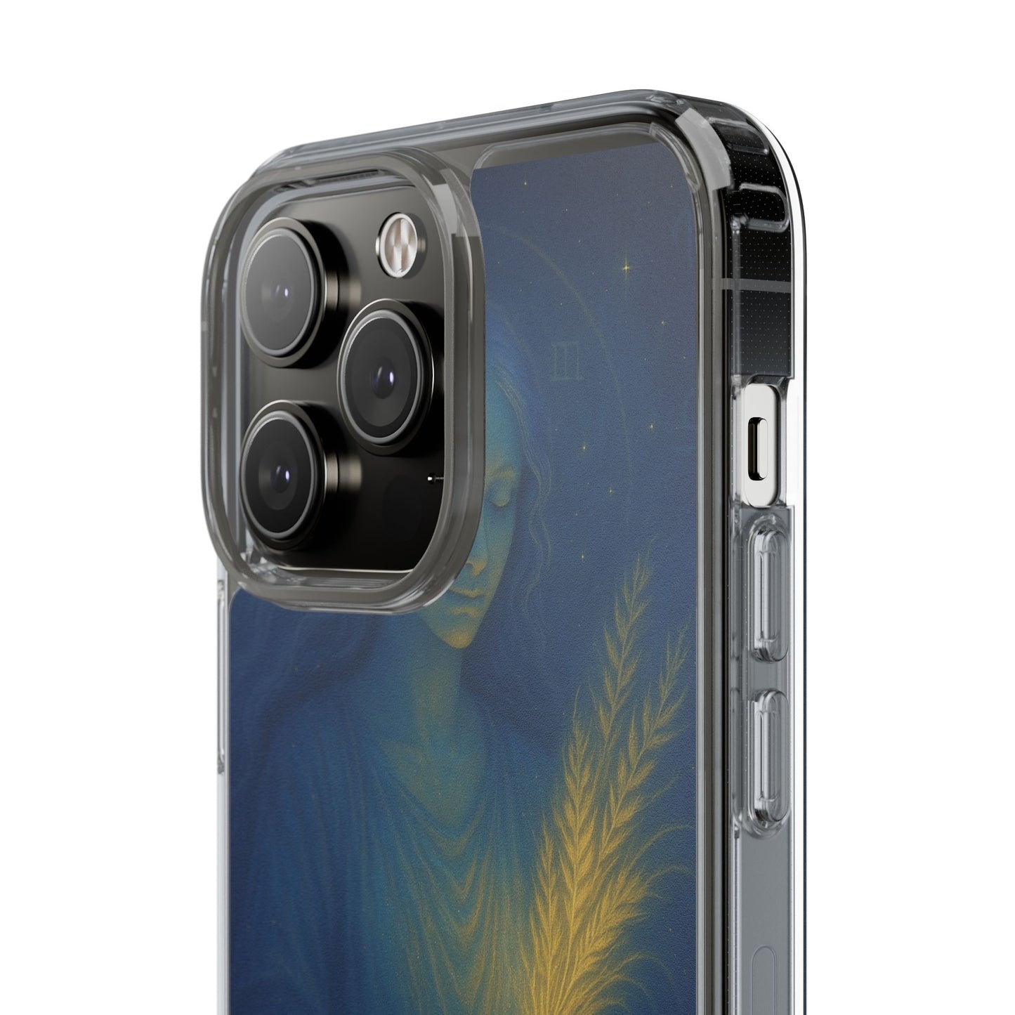 Virgo Zodiac Clear Phone Case — August 23–September 22 Celestial Design