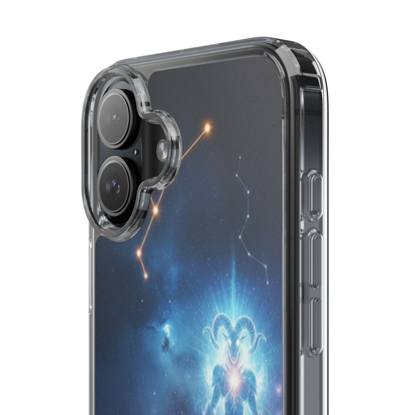Aries Astrology Clear Phone Case — Impact‑Resistant Zodiac Design