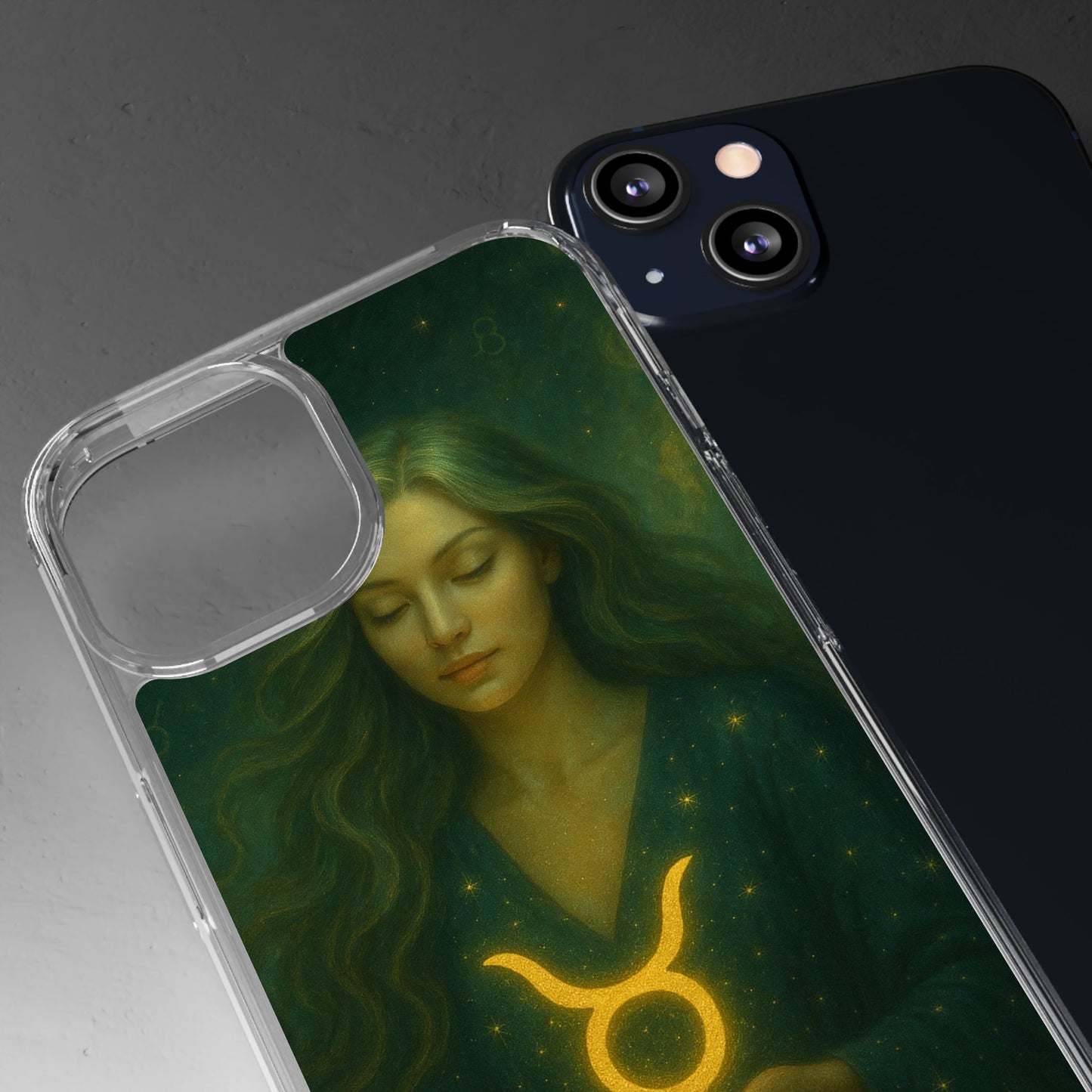 Taurus Clear Phone Case — Zodiac Astrology Design (Apr 20–May 20)