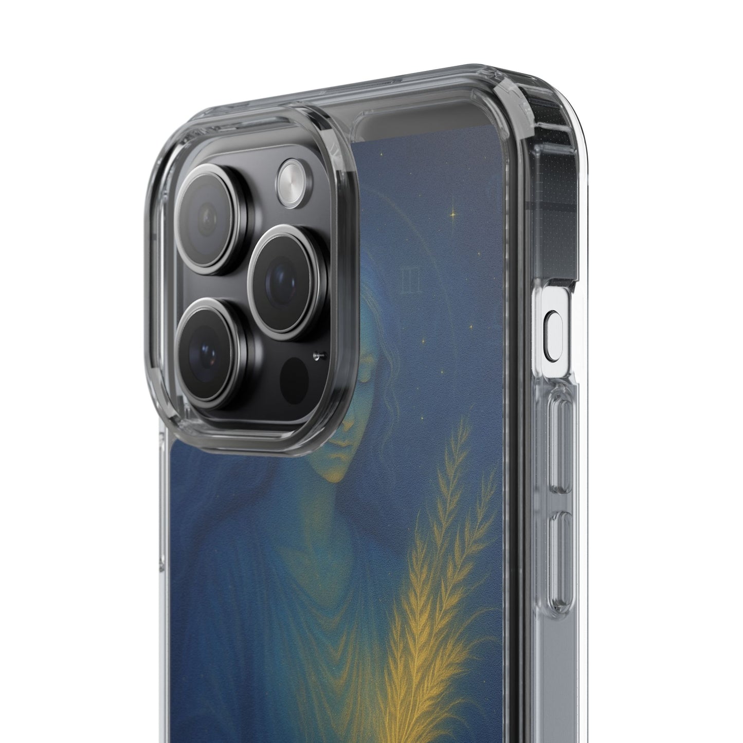 Virgo Zodiac Clear Phone Case — August 23–September 22 Celestial Design