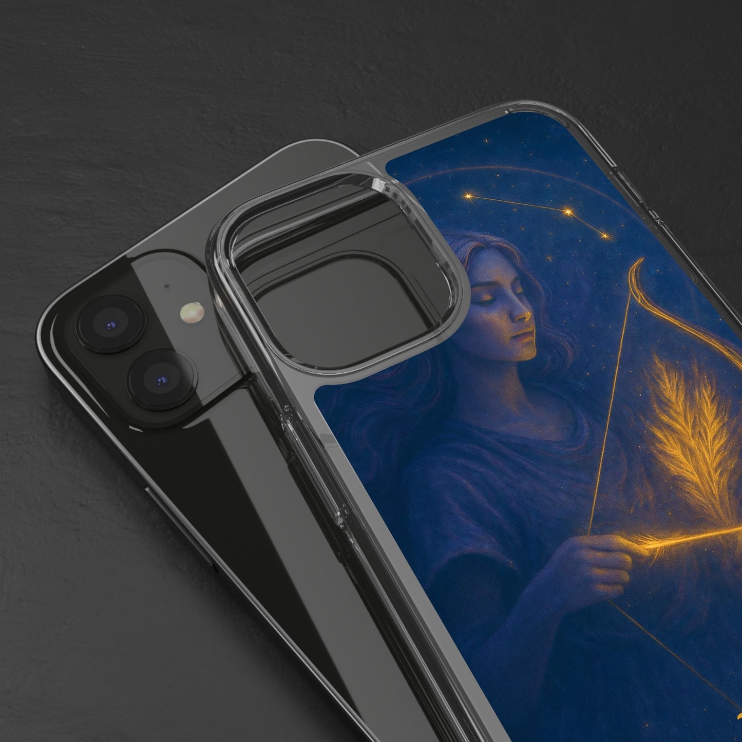 Sagittarius Zodiac Clear Phone Case — Nov 22–Dec 21 Constellation Design