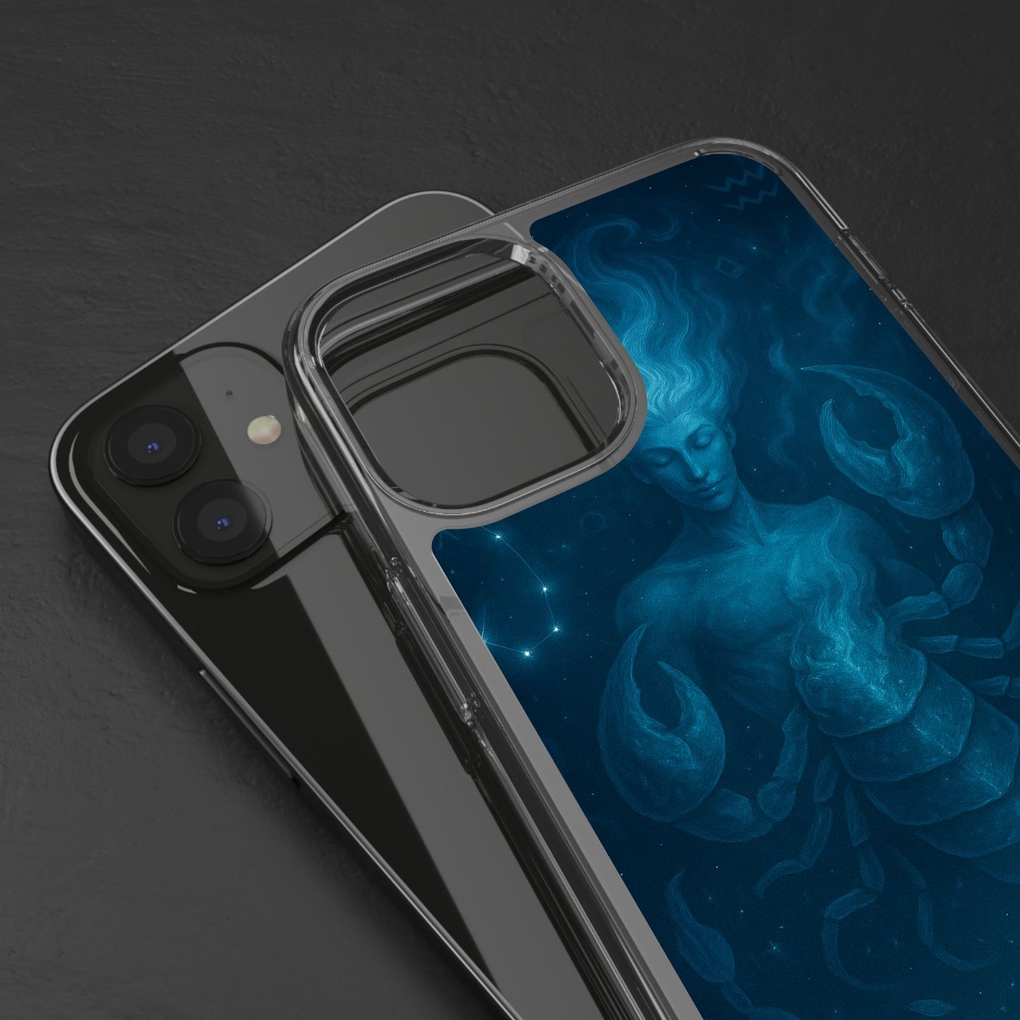 Scorpio Zodiac Clear Phone Case — Oct 23–Nov 21 Astrological Design