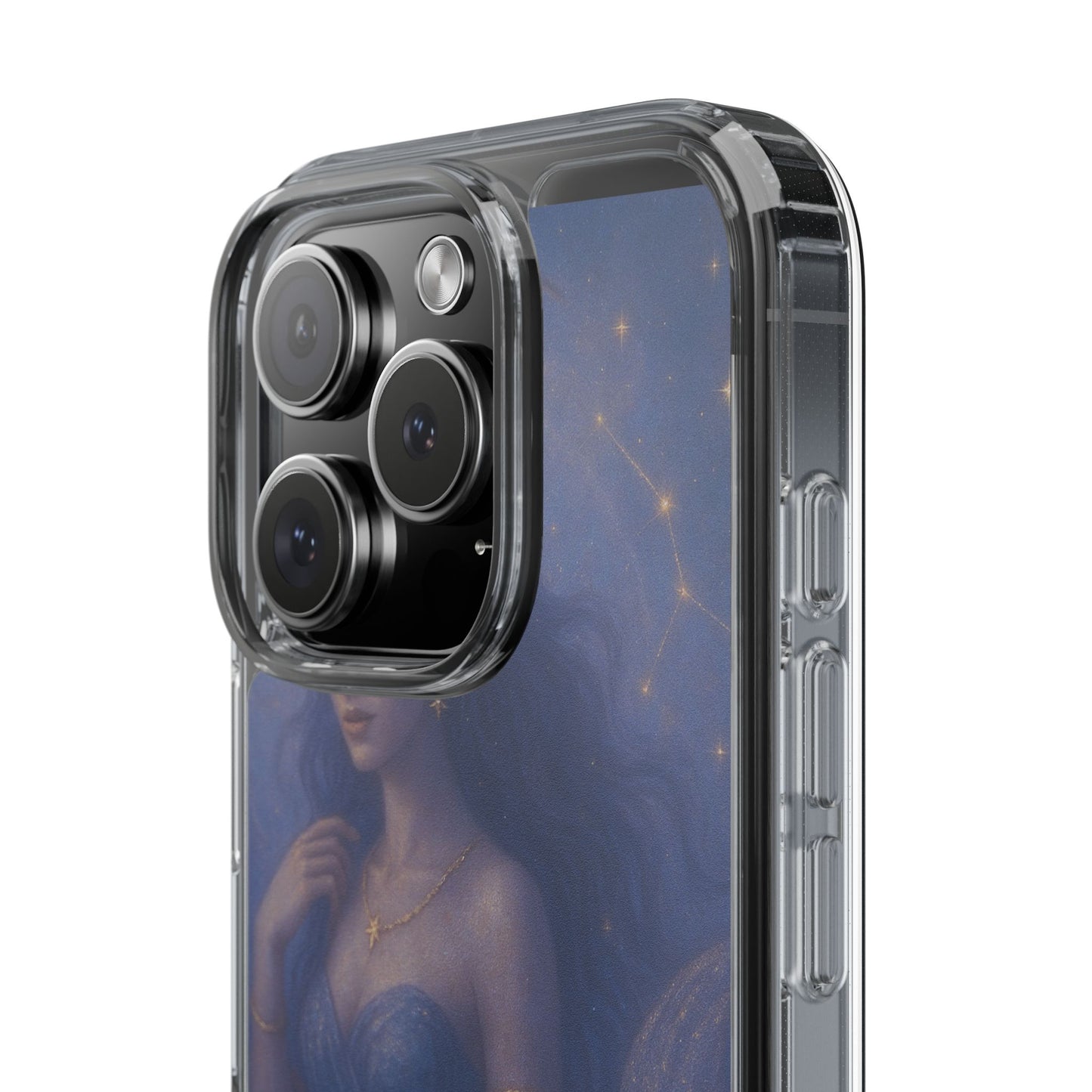 Capricorn Zodiac Clear Phone Case — Dec 22–Jan 19 Astrological Art