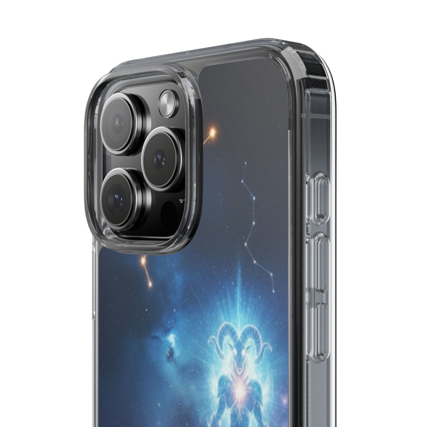 Aries Astrology Clear Phone Case — Impact‑Resistant Zodiac Design