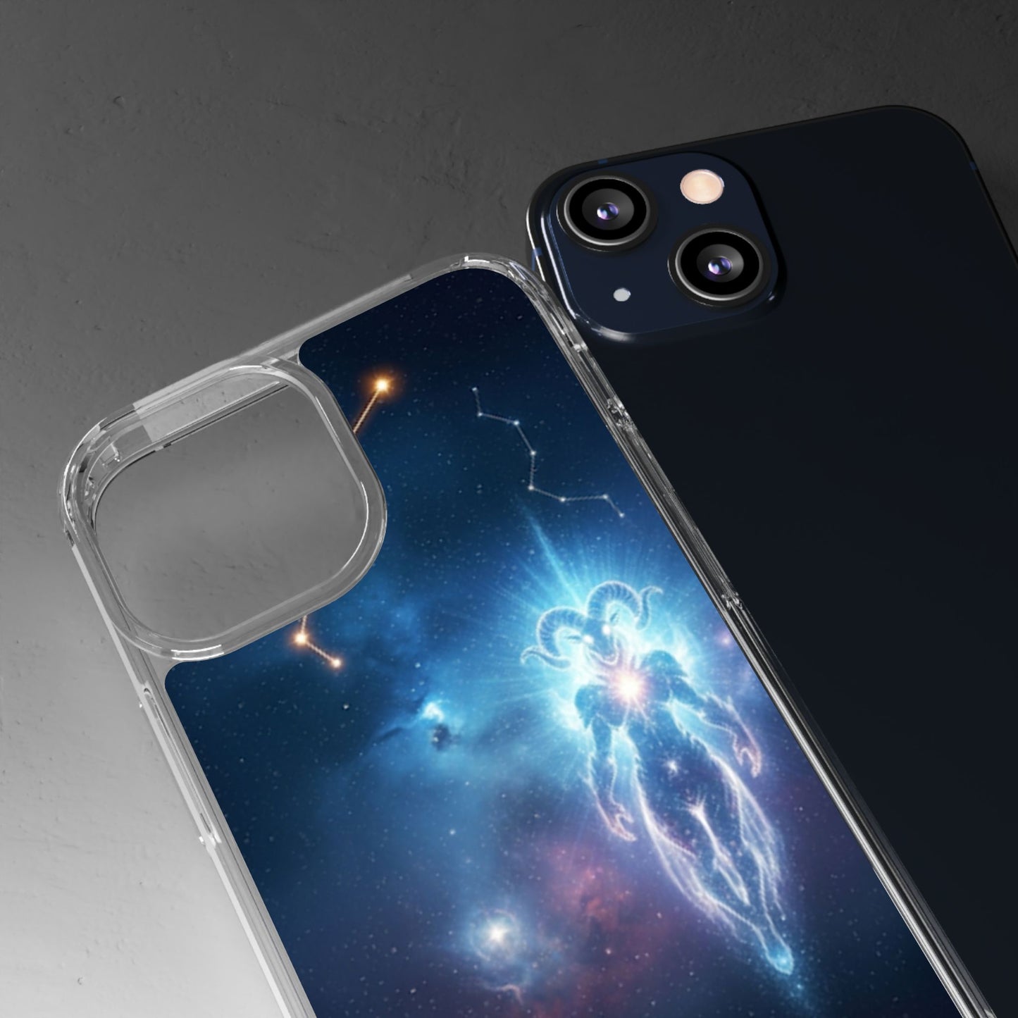 Aries Astrology Clear Phone Case — Impact‑Resistant Zodiac Design