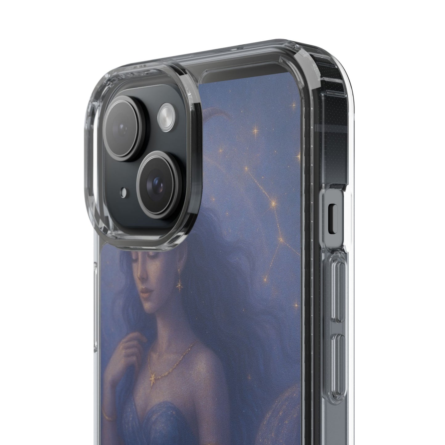 Capricorn Zodiac Clear Phone Case — Dec 22–Jan 19 Astrological Art