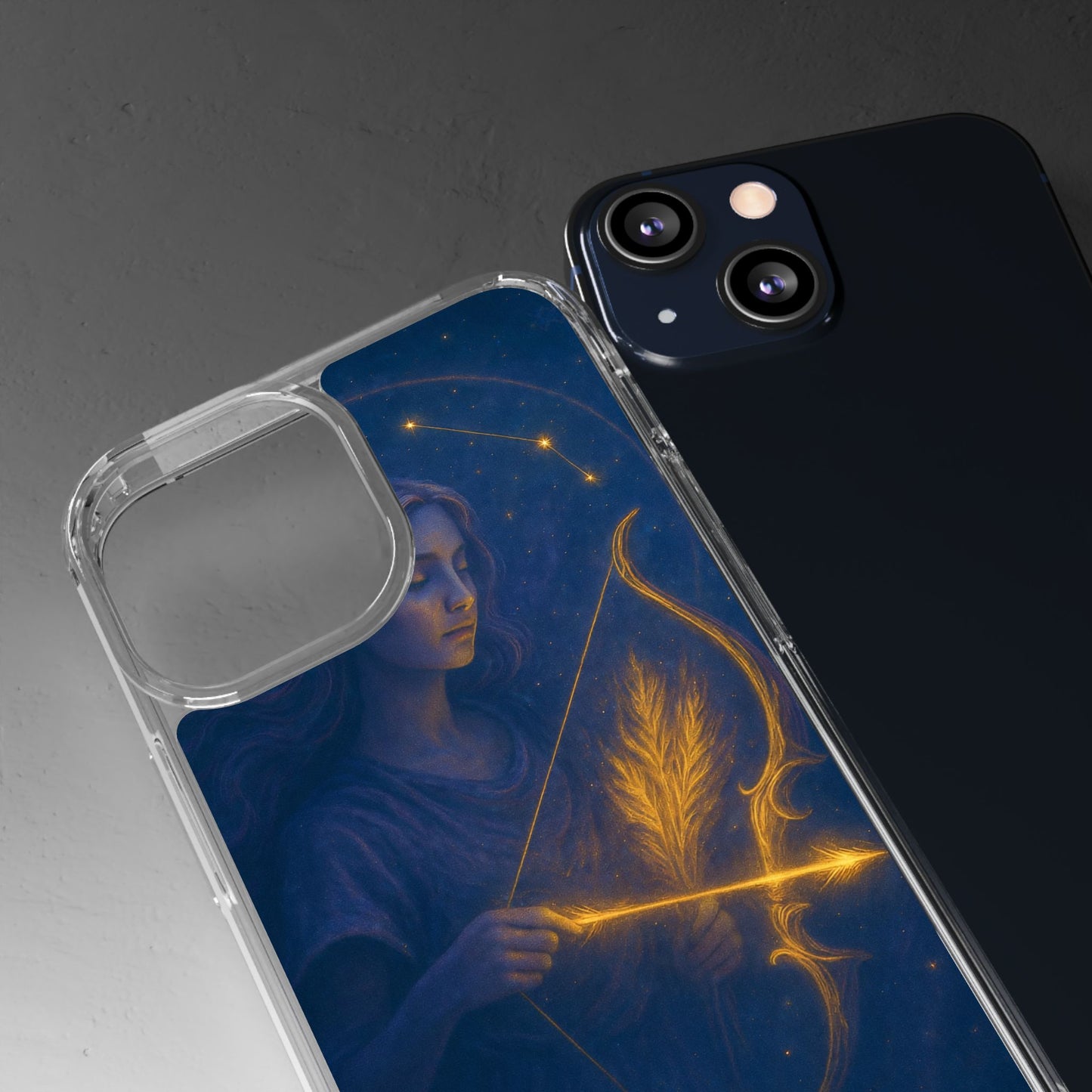Sagittarius Zodiac Clear Phone Case — Nov 22–Dec 21 Constellation Design