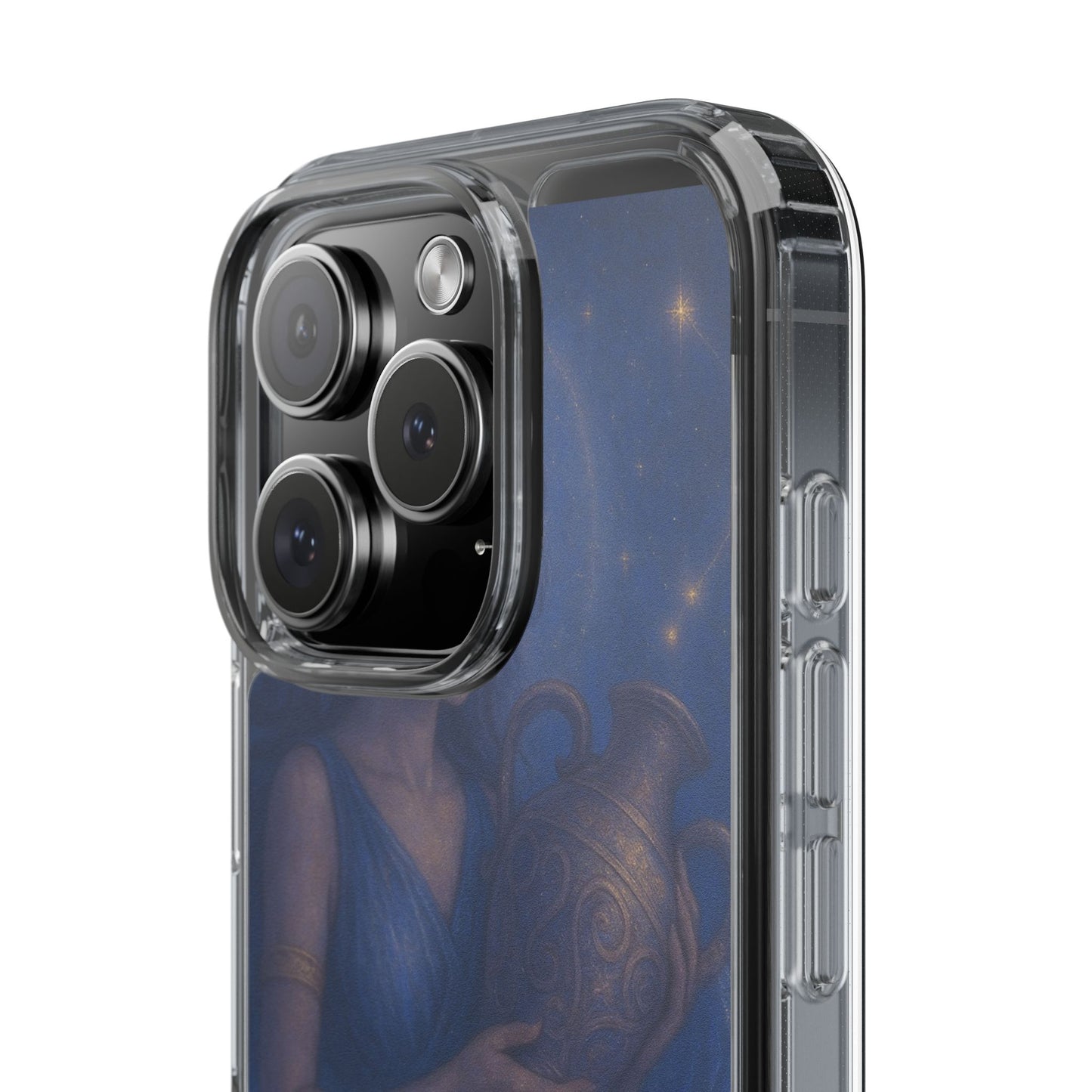 Aquarius Clear Phone Case — Zodiac Jan 20–Feb 18 Astrology Design