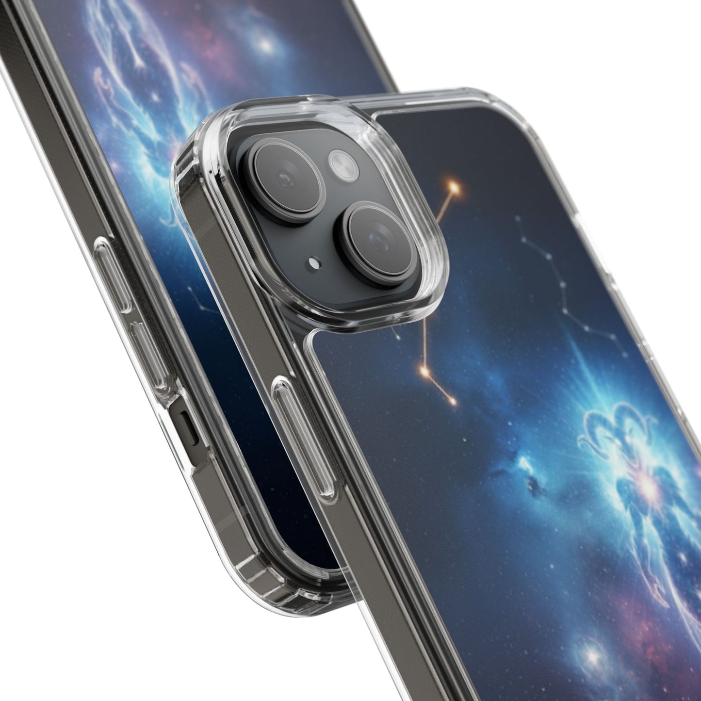 Aries Astrology Clear Phone Case — Impact‑Resistant Zodiac Design