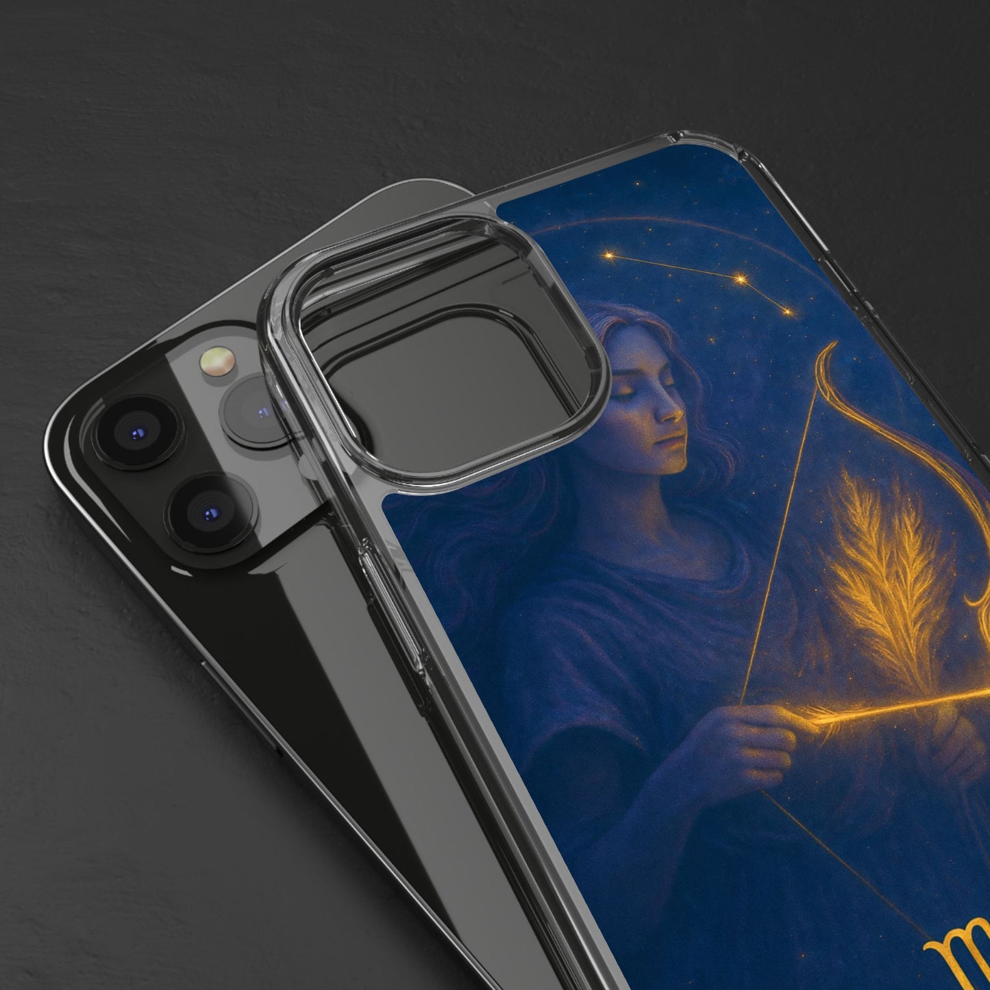 Sagittarius Zodiac Clear Phone Case — Nov 22–Dec 21 Constellation Design