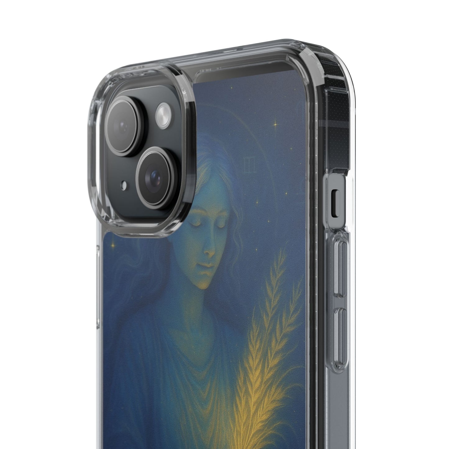 Virgo Zodiac Clear Phone Case — August 23–September 22 Celestial Design