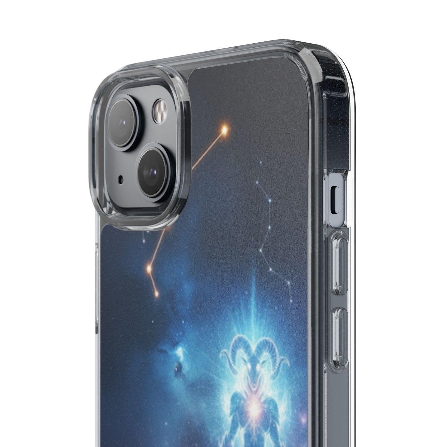 Aries Astrology Clear Phone Case — Impact‑Resistant Zodiac Design