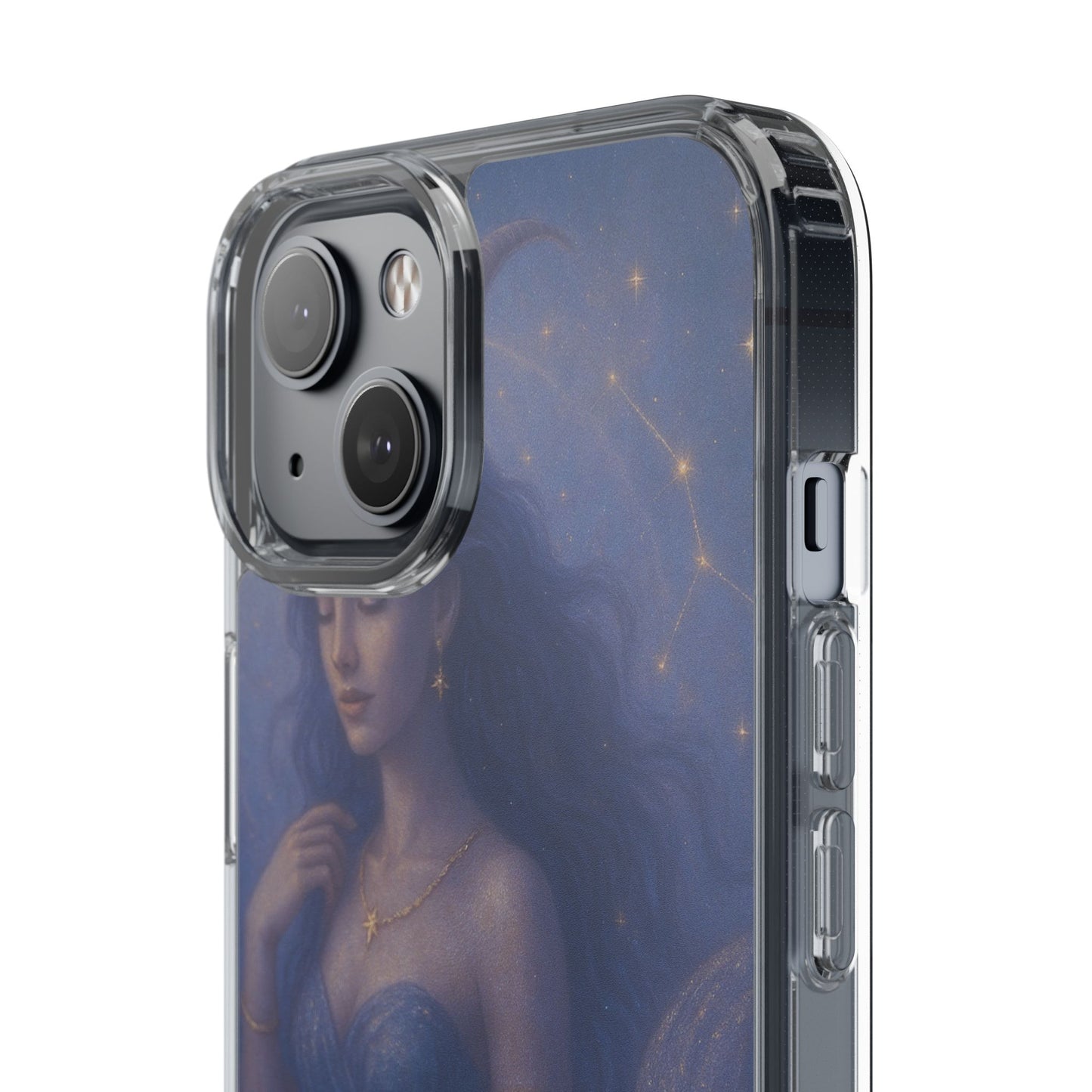 Capricorn Zodiac Clear Phone Case — Dec 22–Jan 19 Astrological Art