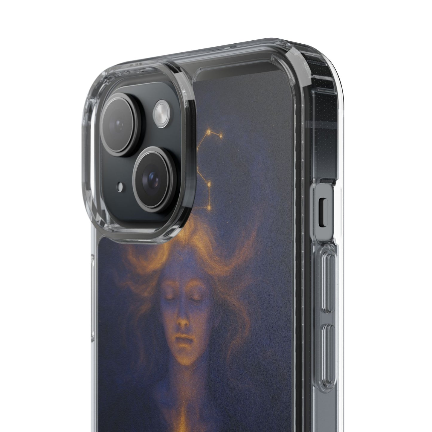Leo Zodiac Clear Phone Case — Mystical Constellation Design (July 23–Aug 22)