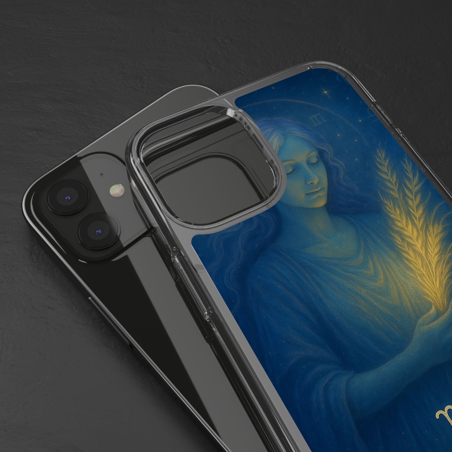 Virgo Zodiac Clear Phone Case — August 23–September 22 Celestial Design