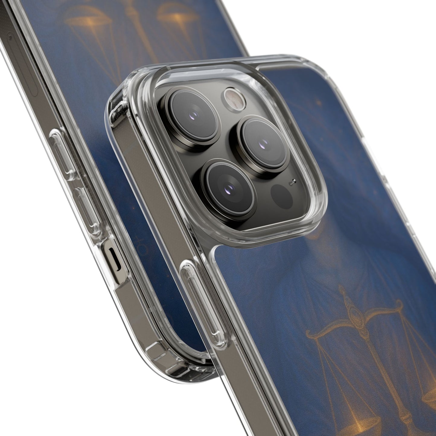 Libra Zodiac Clear Phone Case — Astrological Scales Design (Sep 23–Oct 22)