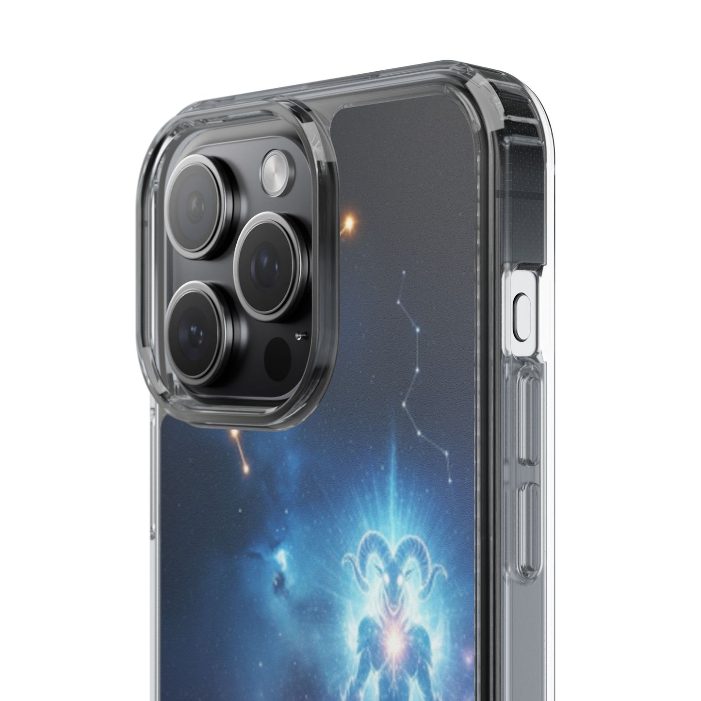 Aries Astrology Clear Phone Case — Impact‑Resistant Zodiac Design