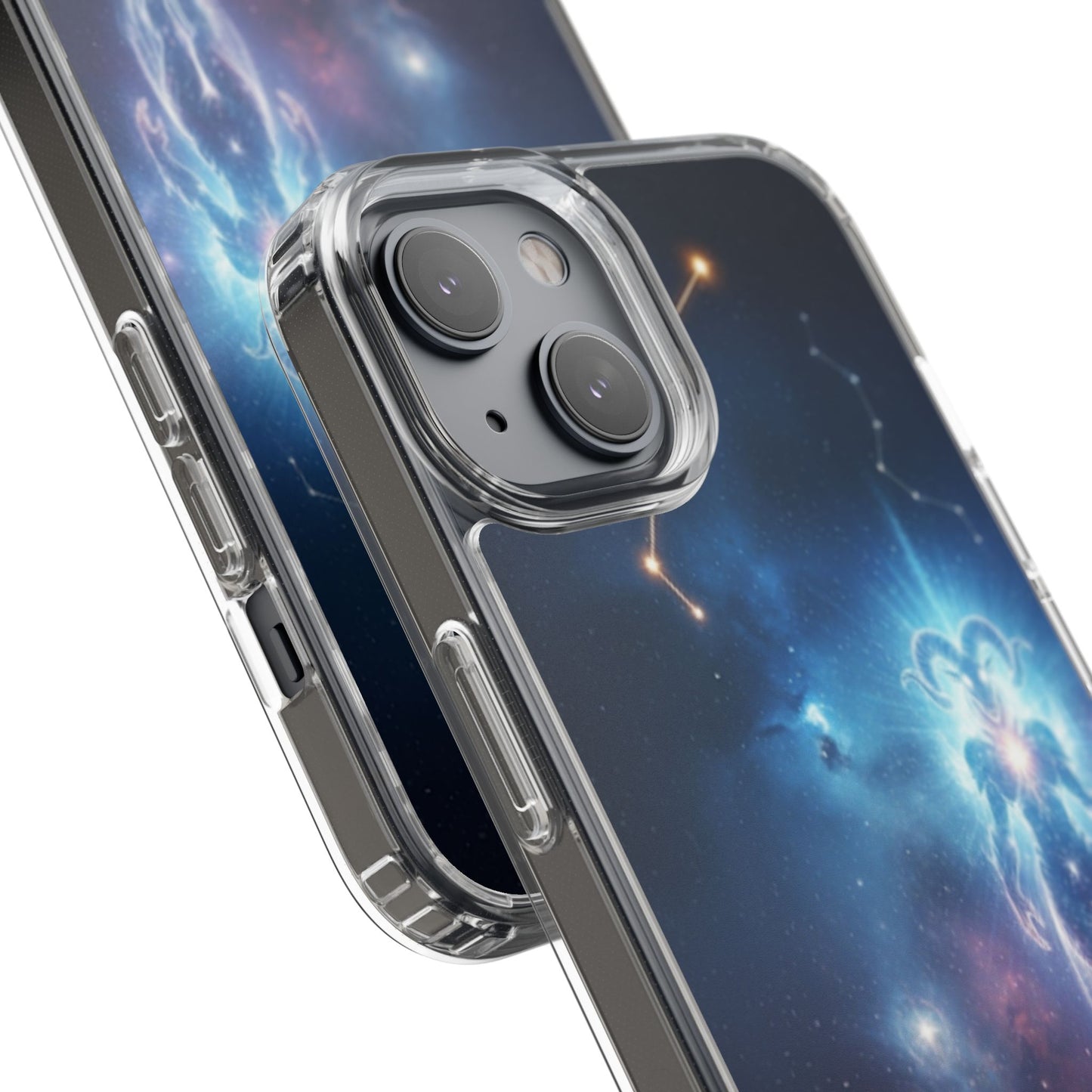 Aries Astrology Clear Phone Case — Impact‑Resistant Zodiac Design