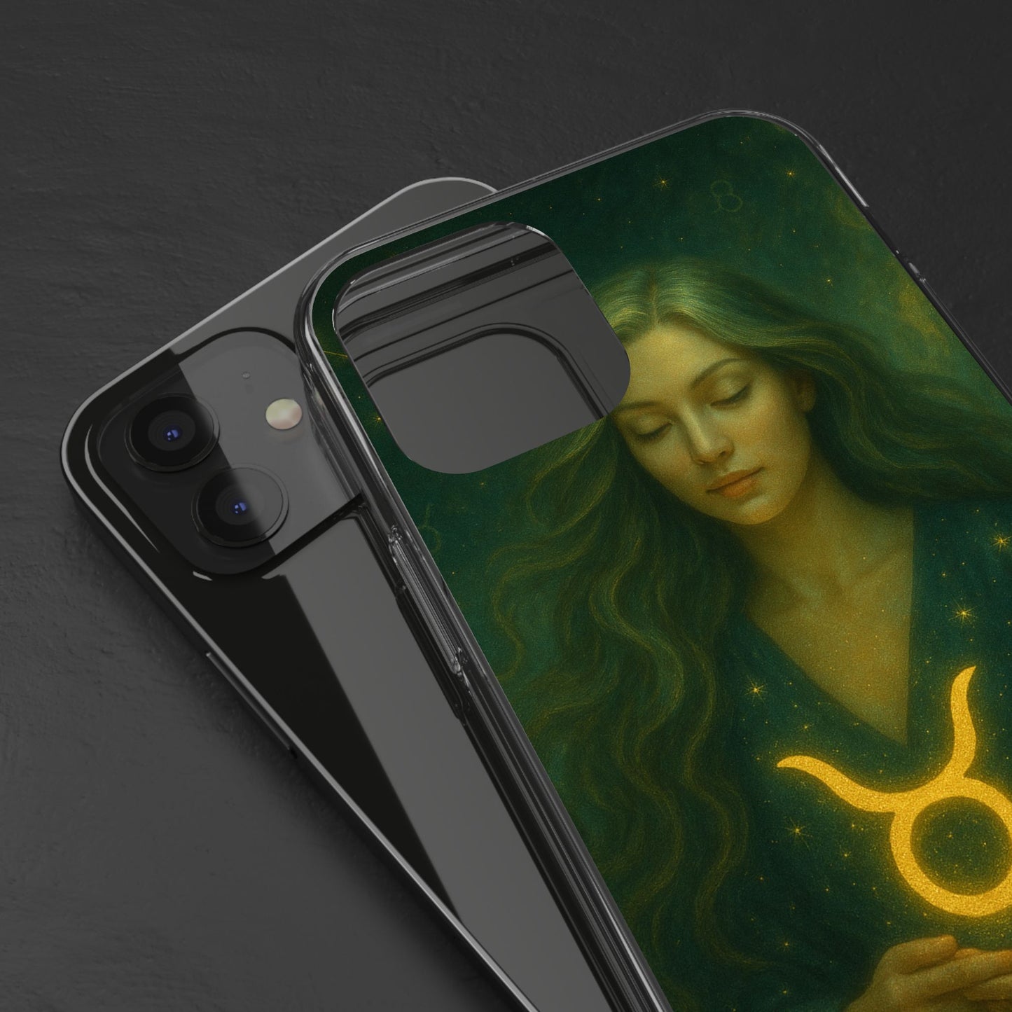 Taurus Clear Phone Case — Zodiac Astrology Design (Apr 20–May 20)