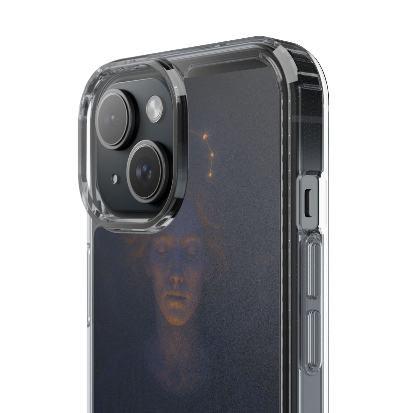 Cancer Zodiac Clear Phone Case — June 21–July 22 Crab Constellation Design