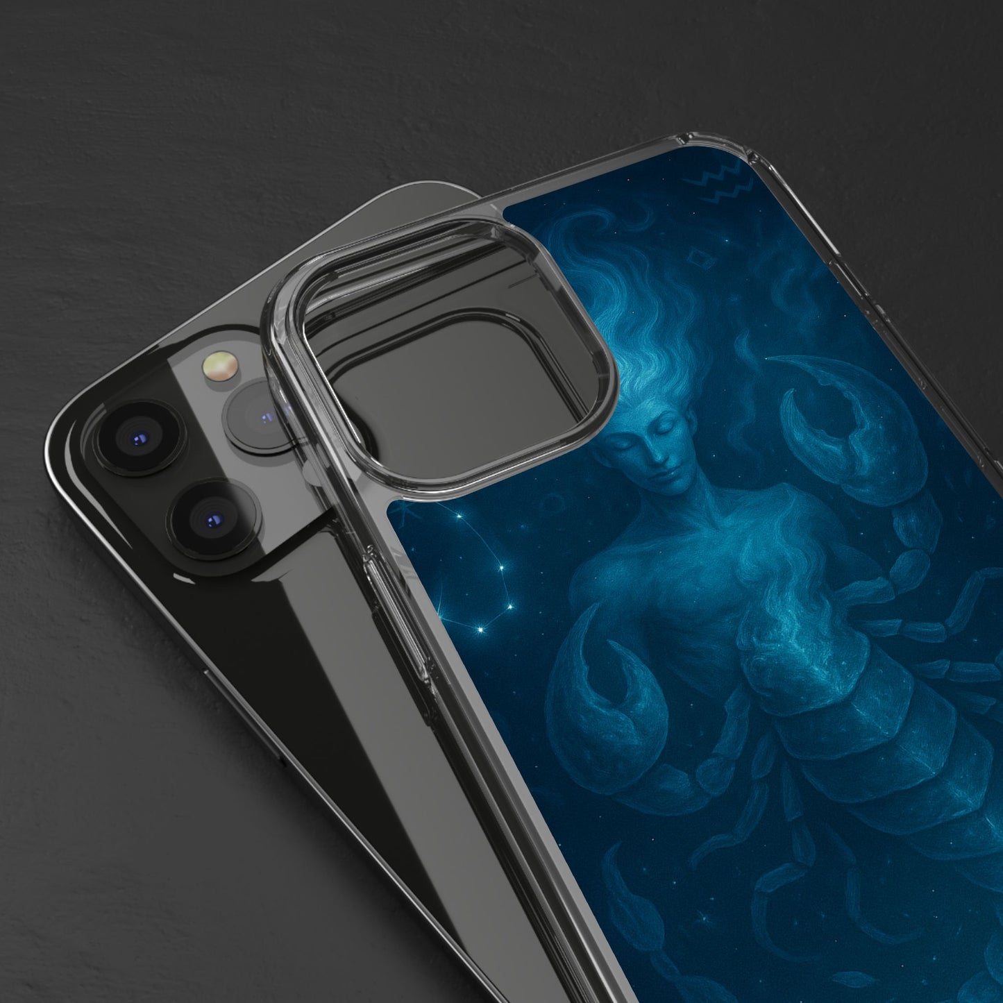 Scorpio Zodiac Clear Phone Case — Oct 23–Nov 21 Astrological Design