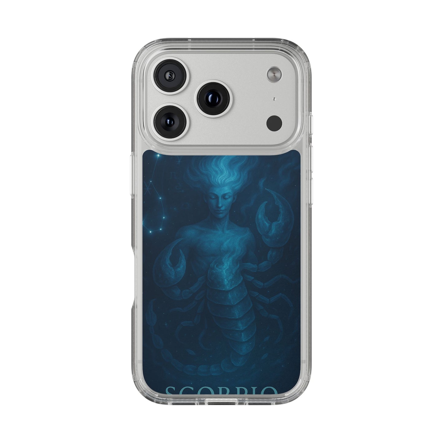 Scorpio Zodiac Clear Phone Case — Oct 23–Nov 21 Astrological Design