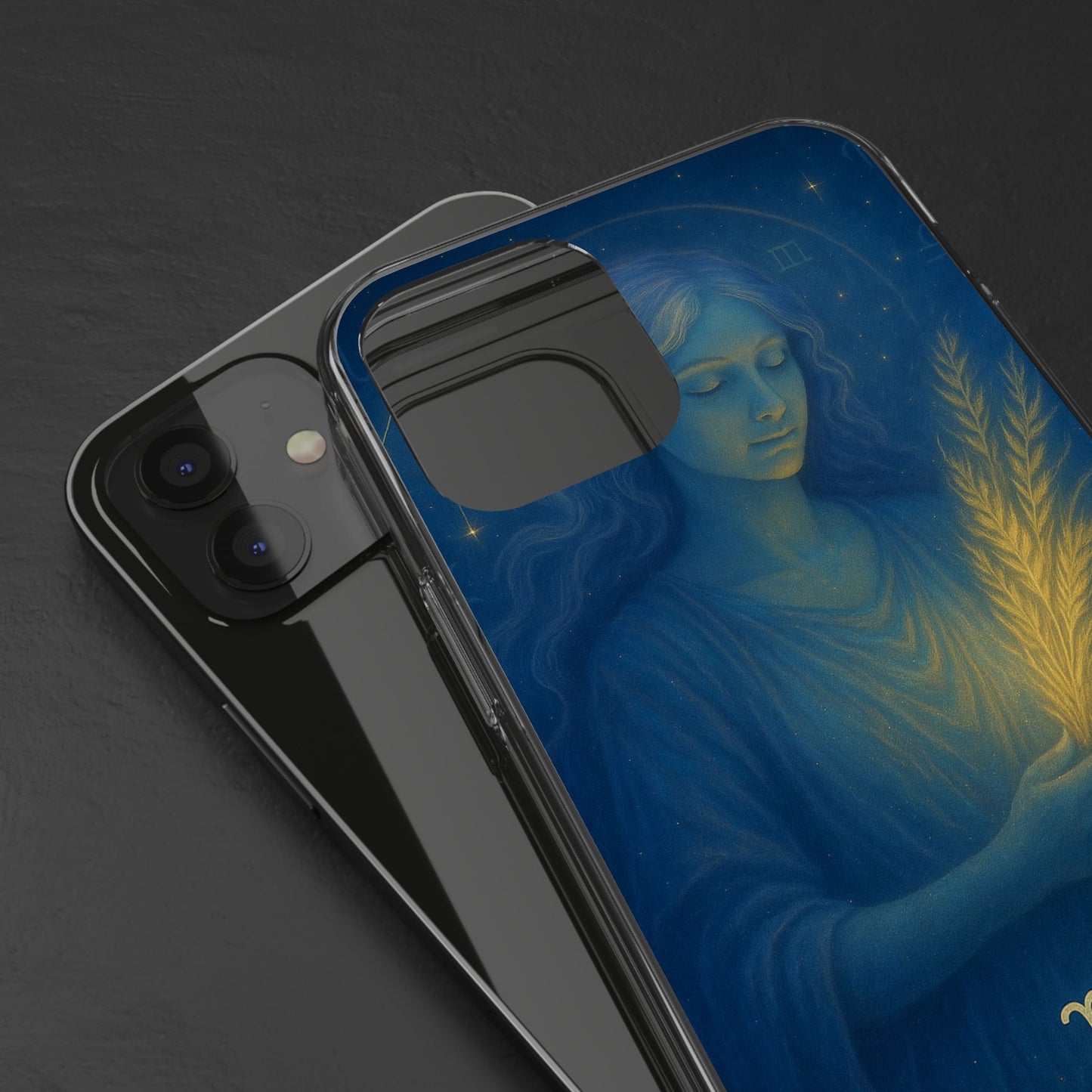 Virgo Zodiac Clear Phone Case — August 23–September 22 Celestial Design