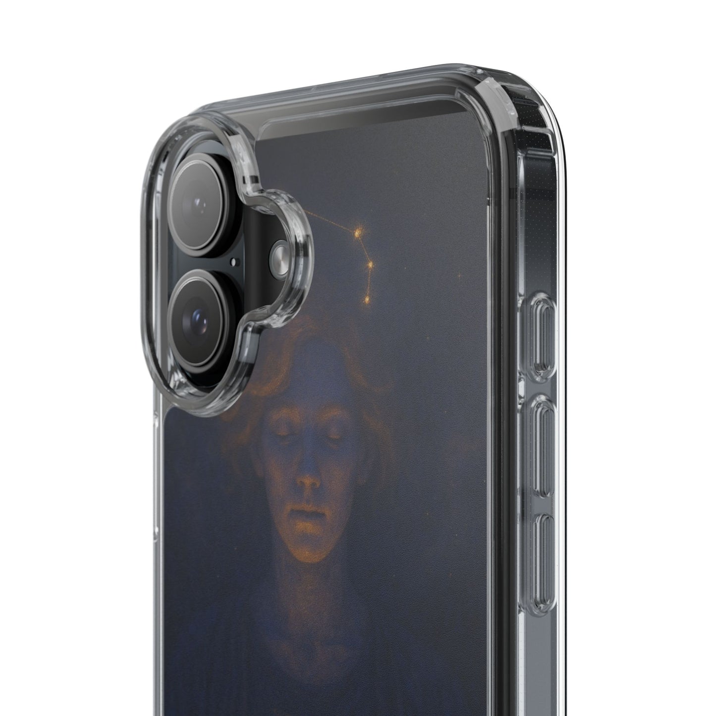 Cancer Zodiac Clear Phone Case — June 21–July 22 Crab Constellation Design