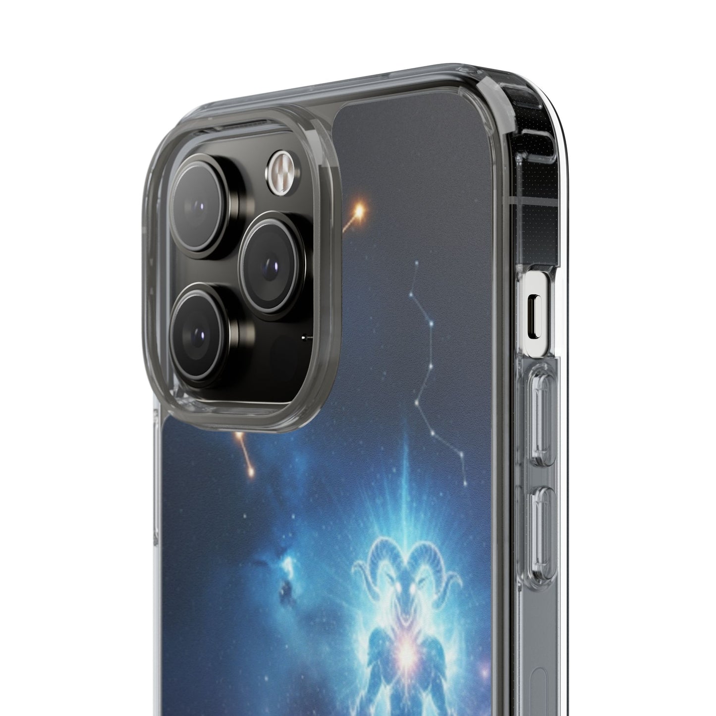 Aries Astrology Clear Phone Case — Impact‑Resistant Zodiac Design