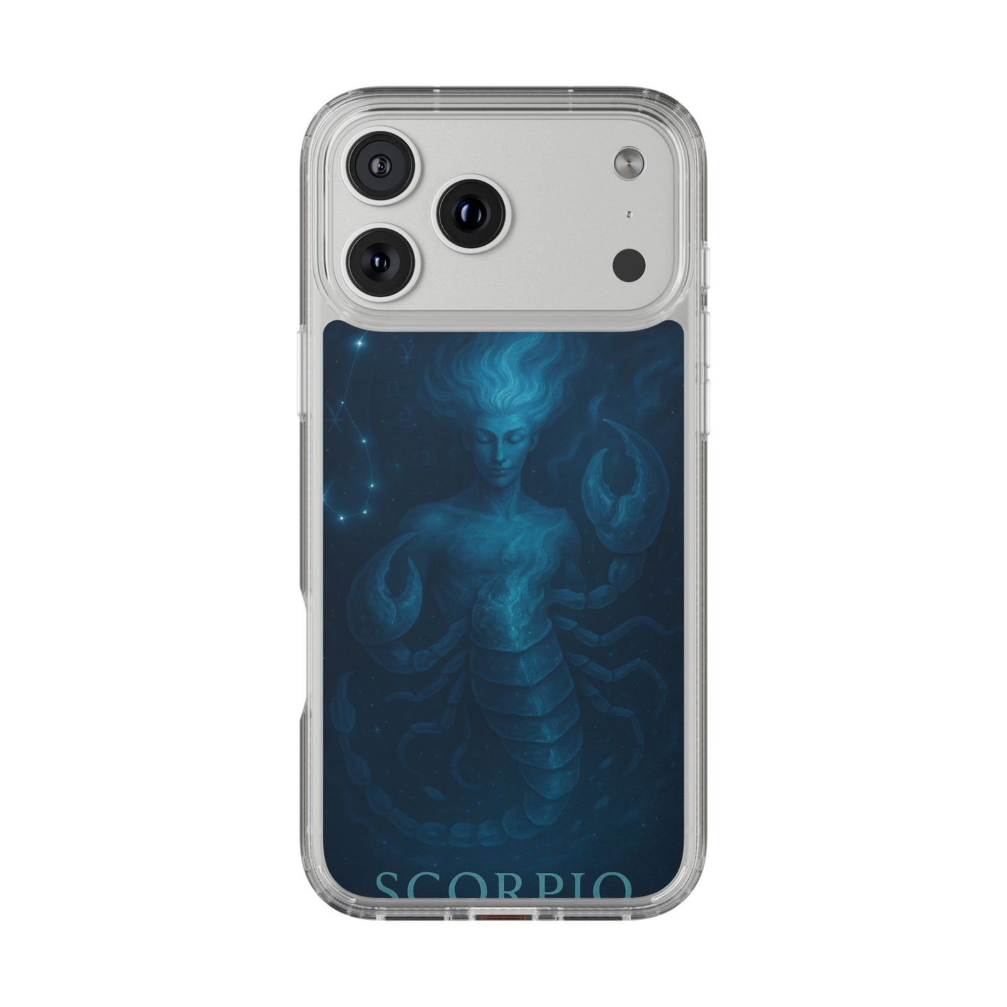 Scorpio Zodiac Clear Phone Case — Oct 23–Nov 21 Astrological Design