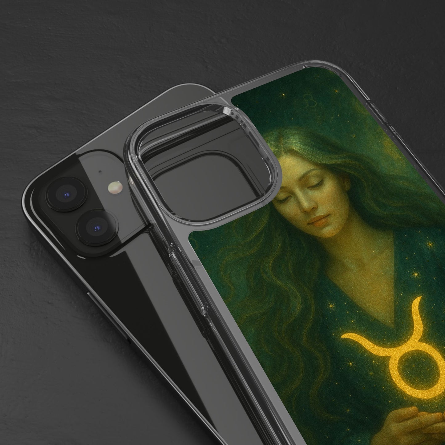 Taurus Clear Phone Case — Zodiac Astrology Design (Apr 20–May 20)